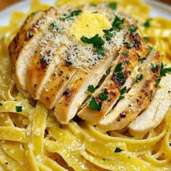 - Chicken and Pasta For this dish, I use two boneless, skinless chicken breasts. They cook quickly and stay juicy. I pair the chicken with eight ounces of fettuccine pasta. This wide pasta holds the creamy sauce well. - Dairy and Seasonings You need four tablespoons of unsalted butter for richness. The sauce comes together with one cup of heavy cream and one cup of chicken broth. I add one teaspoon of Italian seasoning for flavor and a bit of salt and pepper to taste. - Garlic and Herbs Garlic is key to this dish. I use four cloves, minced. For a fresh touch, I like to garnish with chopped parsley. - Vegetables to Consider Adding vegetables boosts nutrition and flavor. Consider spinach or sun-dried tomatoes. Both add a bright taste and color. - Additional Proteins If you want more protein, try adding shrimp or cooked sausage. Just adjust the cooking time. - Skillet and Pot A large skillet is a must for making the sauce. You also need a big pot for cooking the pasta. - Measuring Cups and Spoons Use measuring cups and spoons for accuracy. This ensures all flavors balance well. For the full recipe, check out the details above. How to Prepare the Fettuccine To start, boil a large pot of water. Add a good amount of salt to the water. This helps flavor the pasta. Once it boils, add the fettuccine. Cook it based on the package directions. Usually, this takes about 8-10 minutes. Stir occasionally to prevent sticking. When it’s done, it should be slightly firm, or al dente. Tips for Perfectly Al Dente Pasta To get that perfect texture, taste the pasta a minute before the time ends. It should have a little bite to it, not mushy. Reserve 1/2 cup of the pasta water before draining. This water can help adjust your sauce later for the right thickness. Seasoning the Chicken Breasts While the pasta cooks, season the chicken breasts. Use salt, pepper, and Italian seasoning. Make sure to coat both sides well. This adds a nice flavor when you sear it. Searing Instructions Heat a large skillet over medium-high heat. Melt 2 tablespoons of butter in the skillet. Once it’s hot, add the chicken breasts. Cook each side for about 5-7 minutes. The chicken should turn golden brown and be fully cooked. Remove it from the skillet and let it rest. After resting, slice it into strips for the pasta. Sautéing the Garlic In the same skillet, add the remaining 2 tablespoons of butter. Then, add the minced garlic. Sauté for about 1 minute. You want the garlic fragrant but not browned. Burnt garlic can taste bitter. Incorporating Liquid Ingredients Next, pour in the chicken broth. Let it simmer for 2-3 minutes to reduce slightly. Then, stir in the heavy cream. Bring this mixture to a gentle simmer. It will thicken as it warms. This is the base for your creamy sauce. For the full recipe, check the details above. - Overcooking the Chicken: Cook your chicken just until it turns golden brown. If you cook it too long, it gets dry. Always check with a meat thermometer. Aim for 165°F for safe eating. - Undercooking the Pasta: Boil the fettuccine until it's al dente. It should be firm but cooked through. If it's too soft, it will mush up in the sauce. - Enhancing the Garlic Butter Sauce: Use fresh garlic for the best flavor. Sauté the garlic lightly to avoid burning it. You can add more herbs like thyme for an extra kick. - Using Pasta Water Effectively: Reserve some pasta water before draining. This starchy water helps thicken the sauce. Add it a little at a time to get the right consistency. - Best Garnishes: Fresh parsley not only looks good but adds freshness. A sprinkle of grated Parmesan cheese can give a nice salty touch. - Pairing Options: This dish goes well with a crisp green salad. You can also serve it with garlic bread for a perfect meal. Check out the Full Recipe for step-by-step guidance on making this creamy delight! {{image_2}} Using Different Pasta Types You can switch up the pasta to fit your taste. Penne, spaghetti, or even whole wheat pasta work great. Each type brings its own twist to the dish. I often use gluten-free pasta for my friends with dietary needs. It tastes just as good! Alternative Proteins If chicken isn’t your thing, try shrimp, tofu, or even a veggie mix. Shrimp cooks fast and adds a nice seafood flavor. Tofu is perfect for a plant-based meal. Just make sure to season it well to keep the flavor strong. Making it Gluten-Free To make this dish gluten-free, choose gluten-free pasta. You can easily find this in stores. The sauce remains the same. Just be careful not to overcook the gluten-free pasta, as it can get mushy. Dairy-Free Options For a dairy-free version, swap heavy cream with coconut milk or almond milk. Nutritional yeast can replace Parmesan cheese. This keeps the dish creamy while being kind to your tummy. Adding Different Herbs and Spices Herbs like basil or thyme can change the dish’s flavor. Fresh herbs add bright notes, while dried ones give depth. You can also try adding lemon zest for a citrus kick. Changing the Heat Level If you like heat, add more red pepper flakes. You can also try crushed red pepper for a stronger spice. For milder flavors, skip the spices or add sweet bell peppers for a nice crunch. These variations make creamy garlic butter chicken pasta fun and personal! For the full recipe, check out the [Full Recipe]. - Refrigeration Guidelines: Store any leftover creamy garlic butter chicken pasta in an airtight container. Keep it in the fridge for up to three days. Make sure to let it cool down before sealing. - Freezing Considerations: If you want to keep it longer, you can freeze the pasta. Use a freezer-safe container and store for up to two months. Thaw it in the fridge overnight before reheating. - Best Methods to Reheat Pasta: Reheat your pasta on the stove or in the microwave. For the stove, add a splash of chicken broth to a skillet and warm it over low heat. Stir until heated through. In the microwave, cover it with a lid to avoid splatters. - Avoiding a Dry Texture: To keep the pasta creamy, add a bit of reserved pasta water or extra chicken broth while reheating. This adds moisture and helps restore the creamy texture. - How Long It Lasts in the Fridge: In the fridge, your creamy garlic butter chicken pasta lasts about three days. Always check for freshness before eating. - Signs of Spoilage: Look for changes in smell or color. If the pasta smells sour or has a strange texture, it’s best to discard it. Fresh food should always be your priority. Enjoy cooking and savoring this dish! For the full recipe, check out the earlier sections. To make this dish, follow these steps: 1. Cook the Pasta: Boil fettuccine until al dente, then drain and keep some pasta water. 2. Sear the Chicken: Season chicken with salt, pepper, and Italian spice. Cook in butter until golden. 3. Make the Sauce: Sauté minced garlic in butter. Add chicken broth and simmer. Stir in heavy cream. 4. Combine Ingredients: Toss in the pasta and add Parmesan. Adjust thickness with reserved pasta water. 5. Finish: Mix in sliced chicken and heat through. Season to taste and serve with parsley. For the full recipe, check the link provided. Yes, you can use different pasta shapes. Here are some great options: - Penne: It holds sauce well and is easy to eat. - Linguine: A flat pasta similar to fettuccine but thinner. - Rotini: Its twists catch the sauce nicely. - Spaghetti: A classic choice that works well with creamy sauces. This dish pairs well with several sides. Consider these options: - Garlic Bread: Perfect for soaking up the sauce. - Salad: A fresh green salad adds crunch and balance. - Steamed Vegetables: Broccoli or green beans add color and nutrients. - Roasted Asparagus: Adds a fancy touch and complements the flavors. In this post, we explored how to make Creamy Garlic Butter Chicken Pasta. We covered ingredients, tools, and step-by-step instructions. You learned about common mistakes and how to store leftovers. Variations let you customize your dish for different tastes. This dish is tasty and easy to make. Try the tips and variations to make it your own. Enjoy cooking and sharing this meal with friends and family!