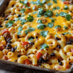 Taco Pasta Casserole Hearty and Flavorful Meal
