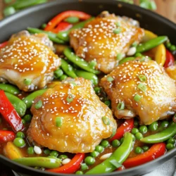 One Pan Honey Garlic Chicken Quick and Easy Meal