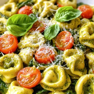 Creamy Pesto Tortellini Delightful and Simple Meal