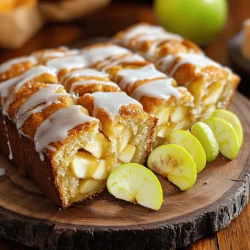 To make Glazed Apple Fritter Bread, you will need the following ingredients: - 2 cups all-purpose flour - 1 tablespoon baking powder - 1/2 teaspoon salt - 1 teaspoon ground cinnamon - 1 tablespoon sugar - 1/2 cup unsalted butter, melted - 3/4 cup brown sugar - 1 large egg - 1 teaspoon vanilla extract - 1/2 cup milk - 2 medium apples, peeled and diced (preferably Granny Smith) - 1/2 cup chopped walnuts (optional) - 1 cup powdered sugar (for glaze) - 3 tablespoons milk (for glaze) These ingredients combine to create a sweet, moist bread that is packed with apple flavor. The apples add a lovely texture, while the cinnamon gives it warmth. The optional walnuts add a nice crunch and nutty taste. When you gather your ingredients, ensure they are fresh. This will enhance the overall flavor of your bread. You can find all the details in the Full Recipe. Are you ready to bake? Let's get started! - Preheat your oven to 350°F (175°C) and grease a 9x5-inch loaf pan. - In a large bowl, whisk together the flour, baking powder, salt, cinnamon, and sugar. - Combine the wet ingredients in a separate bowl. This includes melted butter, brown sugar, egg, vanilla extract, and milk. - Mix wet ingredients with dry ingredients until just combined. - Fold in the diced apples and chopped walnuts, if you choose. - Pour the batter into the prepared loaf pan. Smooth the top to help it bake evenly. - Bake in the preheated oven for 50-60 minutes. Check doneness with a toothpick; it should come out clean. - While the bread bakes, prepare the glaze. Whisk together powdered sugar and milk until smooth. - After baking, let the bread cool in the pan for about 10 minutes. - Transfer it to a wire rack and drizzle the glaze over the warm bread. Let it soak in for extra flavor. For the full recipe, check the section above. Enjoy your baking! - Mix your dry ingredients well. This helps the flavors blend. - Combine wet ingredients separately. This keeps the batter smooth. - Do not overmix the batter. A few lumps are okay. - Use a toothpick to check if it’s done. Insert it in the center; it should come out clean. - To adjust your glaze, add more milk for a thinner mix. Less milk makes it thicker. - Apply the glaze while the bread is still warm. This lets it soak in and adds flavor. - Slice the bread thick for a nice presentation. Arrange it on a platter. - Garnish with thin apple slices and a sprinkle of cinnamon for color. - Pair it with coffee or tea for a cozy treat. Hot cider is also a great choice. {{image_2}} You can change the fruit in this bread. Try using pears or blueberries instead of apples. These fruits add a different taste and texture. If you want a gluten-free option, use almond flour or a gluten-free blend. This keeps the recipe delicious for everyone. Spices can bring new life to your bread. Nutmeg and allspice can enhance the flavor. You may also add chocolate chips or raisins for a sweet twist. These little extras can make each bite more exciting. You can switch up the glaze, too. Maple syrup or caramel can make a tasty topping. If you're feeling creative, try crushed nuts or shredded coconut on top. These toppings add both crunch and flavor, making your bread even more special. For the full recipe, check out the details above! To keep your Glazed Apple Fritter Bread fresh, store it in an airtight container. This helps protect it from air and moisture. Place the bread in the container once it's completely cool. It will stay good for about 2 to 3 days at room temperature. If you notice any signs of mold or spoilage, discard it right away. If you want to keep the bread longer, refrigeration is a great option. Wrap the bread tightly in plastic wrap or aluminum foil. Then, place it in an airtight container. This method can help it last up to a week. Just remember to let it come to room temperature before serving. It tastes best when enjoyed fresh! Freezing Glazed Apple Fritter Bread is simple and effective. First, slice the bread into individual pieces. Wrap each slice in plastic wrap, then place them in a freezer bag. This helps prevent freezer burn. You can freeze the bread for up to 3 months. To enjoy, take out a slice and let it thaw at room temperature. You can also warm it up in the oven for a few minutes. This makes it taste freshly baked! For the full recipe, check out the Glazed Apple Fritter Bread instructions. Yes, you can use different apples! While Granny Smith apples work best for their tartness, you can try Honeycrisp or Fuji. Each type adds a unique flavor. Just keep in mind that sweeter apples will make your bread sweeter. To make a gluten-free version, use a gluten-free flour blend. Look for blends that mimic all-purpose flour. You might also need to add a binder like xanthan gum. This will help the bread hold its shape. Absolutely! You can make this bread a day in advance. Just let it cool completely, then wrap it tightly. Store it at room temperature. The flavors will meld overnight, making it even more delicious. This bread pairs well with coffee or tea. You could also serve it with a scoop of vanilla ice cream. Some people love adding a dollop of whipped cream. Fresh fruit on the side works great too! For the complete recipe, check out the [Full Recipe]. This article covered the key ingredients and steps for making Glazed Apple Fritter Bread. We discussed tips for perfect baking and glazing, along with fun variations to try. Storing methods ensure your bread stays fresh. You have the tools to create a delicious treat that impresses everyone. Enjoy your baking journey and share this delightful recipe with friends and family!