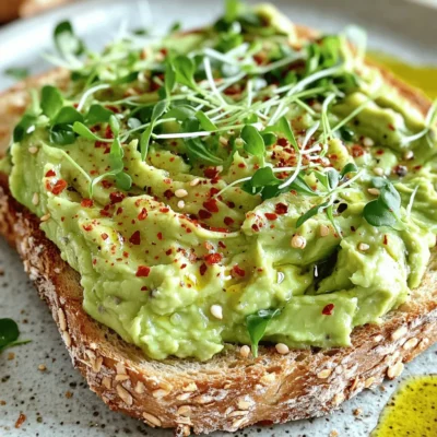 Easy Avocado Toast Simple Flavorful Recipe Guide