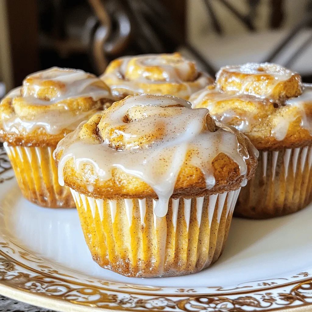To make these muffins, gather these key items: - 2 ripe bananas, mashed - 1/3 cup melted butter - 1/2 cup sugar - 1 egg, beaten - 1 teaspoon vanilla extract - 1 teaspoon baking soda - Pinch of salt - 1 teaspoon ground cinnamon - 1 cup all-purpose flour - 1/4 cup brown sugar - 1 tablespoon cinnamon (for the filling) These ingredients come together to create a moist and flavorful muffin. You can add a few optional items to enhance your muffins: - 1/4 cup chopped nuts (optional) - 1/4 cup powdered sugar (for glaze) - 1 tablespoon milk (for glaze) Chopped nuts add crunch, while the glaze gives a sweet finish. Before you start, gather these tools: - Muffin tin - Mixing bowls - Whisk - Measuring cups and spoons - Toothpick (for testing doneness) Having your equipment ready makes the process smooth and fun. For the full recipe, check the notes above. Start by preheating your oven to 350°F (175°C). This step ensures even baking. Next, grease a muffin tin or use muffin liners. This helps the muffins pop out easily after baking. Gather all your ingredients, so you have everything at hand. This makes the process smooth and fun. In a large mixing bowl, mash two ripe bananas until smooth. Add 1/3 cup of melted butter and mix well. Next, stir in 1/2 cup of sugar, 1 beaten egg, and 1 teaspoon of vanilla extract. Mix until everything blends nicely. Now, sprinkle in 1 teaspoon of baking soda, a pinch of salt, and 1 teaspoon of ground cinnamon. Stir to combine. Finally, fold in 1 cup of all-purpose flour. Be gentle; it's fine if the batter has some lumps. In a small bowl, mix 1/4 cup of brown sugar with 1 tablespoon of cinnamon for the filling. Fill each muffin cup halfway with the batter. Then, sprinkle about a teaspoon of the cinnamon-sugar filling on top. If you like, add chopped nuts for crunch. Top off each cup with more banana batter, filling them about 3/4 full. Bake in your preheated oven for 18-20 minutes. Insert a toothpick in the center to check if they're done. If it comes out clean, they are ready! Let them cool for 5 minutes in the tin. Then, move them to a wire rack. Drizzle the glaze over the cooled muffins before serving. For the glaze, whisk together 1/4 cup of powdered sugar and 1 tablespoon of milk until smooth. This adds a sweet touch! For the Full Recipe, refer to the beginning of this article. Enjoy your homemade banana bread cinnamon roll muffins! To get that soft, fluffy muffin, avoid overmixing the batter. Stir the flour in gently. A few lumps are fine. This keeps your muffins light and airy. Use ripe bananas; they give more flavor and moisture. If you want a richer taste, try adding a bit more butter. Make sure your oven is preheated to 350°F. This helps the muffins rise evenly. One big mistake is using unripe bananas. They do not mash well and lack sweetness. Another common error is skipping the baking soda. This ingredient helps your muffins rise. Also, do not fill the muffin cups too high. Keep them about three-quarters full to allow room for rising. Lastly, make sure to cool the muffins before glazing. Glazing warm muffins can make the glaze runny. For the glaze, mix powdered sugar and milk until smooth. Drizzle it over the muffins after they cool. This adds a nice sweetness. You can also add a pinch of cinnamon to the glaze for extra flavor. If you want a thicker glaze, add more powdered sugar. For a thinner glaze, add a bit more milk. Experiment with flavors by adding vanilla extract or a squeeze of lemon juice. This can make your muffins even more special. For the full recipe, check the Banana Bread Cinnamon Roll Muffins section. {{image_2}} You can easily add nuts to your banana bread cinnamon roll muffins. Chopped walnuts or pecans bring a nice crunch. Mix in about 1/4 cup of your chosen nuts. This adds flavor and texture. You can also try other mix-ins like dried fruit or seeds. Each option gives your muffins a unique twist! Want to make your muffins extra sweet? Add chocolate chips! Use about 1/2 cup of mini chocolate chips. Stir them into the batter before you fill the muffin cups. The warm, melted chocolate pairs well with the banana flavor. It makes a delicious treat that kids and adults will love. If you need dairy-free muffins, swap the butter for coconut oil or a dairy-free butter substitute. You can also use almond or oat milk instead of regular milk for the glaze. For gluten-free muffins, replace all-purpose flour with a gluten-free flour blend. These swaps keep the muffins tasty while meeting your dietary needs. For the complete recipe, refer to the Full Recipe section. Enjoy baking these delicious variations! To store leftover muffins, let them cool first. Place them in an airtight container. You can keep them at room temperature for up to three days. If you want them fresh longer, refrigerate them. Just make sure to wrap them well to prevent drying out. You can freeze these muffins for later. Wrap them individually in plastic wrap. Then, put them in a freezer-safe bag or container. When stored this way, they can last up to three months. Just remember to mark the date on the bag for easy reference. To reheat your muffins, take them out of the fridge or freezer. If frozen, let them thaw at room temperature for about an hour. You can warm them in the microwave for 15-20 seconds. For a crispy top, try using an oven at 350°F (175°C) for about 5-10 minutes. Enjoy your muffins fresh and warm! For the complete recipe, check the Full Recipe section. Yes, you can use frozen bananas. Just thaw them first. Frozen bananas work well because they become soft. This makes them easy to mash. The flavor stays sweet and rich. Always drain excess liquid after thawing to avoid a soggy batter. I find that frozen bananas can add a nice depth to the muffins. You can swap some ingredients for healthier options. Use whole wheat flour instead of all-purpose flour. This adds fiber and nutrients. You can reduce sugar by using less than the recipe calls for. Or, you can use a natural sweetener like honey or maple syrup. Adding oats can also increase fiber. Consider using applesauce to replace some butter. This keeps the muffins moist while cutting back on fat. If your muffins turn out dry, don’t worry! You can fix them. First, check if you've added enough moisture. You can add a tablespoon of milk or yogurt to the batter next time. If they are already baked, serve them warm with butter or cream cheese. This will add moisture back in. Another tip is to store them in an airtight container to keep them fresh. - Full Recipe: Banana Bread Cinnamon Roll Muffins To wrap up, we covered everything about Banana Bread Cinnamon Roll Muffins. You learned the key ingredients, what equipment you need, and step-by-step instructions. I shared tips for texture and common mistakes to avoid. Plus, you saw fun variations and storage tips. These muffins are a great treat for any time. With your new knowledge, baking these delicious muffins will be easy and fun. Enjoy making them!