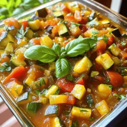 Savory Summer Veggie Crockpot Ratatouille Delight