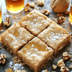When making Brown Butter Maple Blondies, selecting the right ingredients is key. Here is a detailed list for you to follow: - 1 cup unsalted butter - 1 cup brown sugar - 1/2 cup granulated sugar - 2 large eggs - 1 teaspoon vanilla extract - 2 cups all-purpose flour - 1 teaspoon baking powder - 1/2 teaspoon baking soda - 1/2 teaspoon salt - 1/2 cup maple syrup - 1 cup chopped nuts (optional) - Flaky sea salt for sprinkling Each ingredient plays a crucial role. The unsalted butter adds richness. Brown sugar gives a deep, sweet flavor. Granulated sugar keeps it light. Eggs bind everything together, while vanilla enhances the taste. Flour provides structure, and the baking powder and baking soda help them rise. Salt balances flavors. Maple syrup adds a unique sweetness. Nuts, if you choose to add them, bring crunch and texture. Finally, a sprinkle of flaky sea salt on top makes each bite special. For the full recipe, you can check out the complete guide. First, set your oven to 350°F (175°C). This warm heat helps the blondies bake evenly. Next, grease a 9x13 inch baking dish. You can also line it with parchment paper. This makes it easy to lift out the blondies later. Now, let’s make brown butter. Take 1 cup of unsalted butter and place it in a medium saucepan. Heat it over medium heat. Stir often as it melts. Watch closely as it changes color. After about 5-7 minutes, it should be golden brown and smell nutty. This step adds a rich flavor to your blondies. Once done, remove it from the heat and let it cool for a few minutes. In a large bowl, mix 1 cup of brown sugar and 1/2 cup of granulated sugar. Pour the warm brown butter into the bowl. Whisk them together until smooth. Then, add 2 large eggs one at a time. Stir well after each egg. Next, add 1 teaspoon of vanilla extract and 1/2 cup of maple syrup. Mix until everything is smooth and combined. This blend makes your blondies sweet and fluffy. For the complete recipe, check out the Full Recipe. To make brown butter, start with unsalted butter. Melt it in a saucepan over medium heat. Stir it often. Watch for the color change. It should turn golden brown. This process takes about five to seven minutes. A nutty smell means it's ready. Remove it from heat right away to avoid burning. Let it cool slightly before using it in your blondie batter. Many people forget to watch the butter closely. It can go from perfect to burnt in seconds. Also, don't skip cooling the butter. If it’s too hot, it can cook the eggs. Another mistake is overmixing the batter. Mix just until the flour disappears. This keeps the blondies soft and chewy. Brown butter maple blondies taste great warm or at room temperature. Serve them with a scoop of vanilla ice cream. Drizzle with extra maple syrup for added sweetness. You can also sprinkle flaky sea salt on top. This adds a nice contrast to the sweet flavors. For a fun twist, enjoy them with a cup of coffee or tea. Try out the Full Recipe to explore all the delicious details! {{image_2}} You can add nuts to your blondies for extra crunch. I love using walnuts or pecans. They give a great texture and flavor. Simply fold in one cup of chopped nuts before baking. This adds a nice contrast to the sweet, soft blondies. If you like chocolate, try adding chocolate chips. They melt into the blondies and create a rich flavor. Use about one cup of your favorite chocolate chips. Mix them into the batter along with the dry ingredients. This idea makes the blondies even more decadent. You can make these blondies gluten-free with a simple swap. Use a gluten-free flour blend instead of all-purpose flour. Make sure the blend has a good balance of flours to keep the texture right. This way, everyone can enjoy your tasty dessert. For the full recipe, check out the details to ensure a perfect bake! Store your blondies in an airtight container. This keeps them fresh. A cool, dry place works best. They last about a week at room temperature. If you put them in the fridge, they can last up to two weeks. Just remember, cold blondies may be a bit firmer. For long-term storage, freezing is a great option. First, let the blondies cool completely. Then, cut them into squares. Wrap each square tightly in plastic wrap. Place the wrapped blondies in a freezer bag. They can freeze for up to three months. When you're ready to enjoy, just pull out a square and let it thaw at room temperature. Reheating blondies is simple. You can use the microwave for quick results. Warm them for 10 to 15 seconds. This makes them soft and gooey. If you prefer the oven, preheat it to 350°F (175°C). Place the blondies on a baking sheet and heat for about 5 to 10 minutes. This will refresh their flavor and texture. For an added touch, sprinkle a bit of flaky sea salt on top before serving. Yes, you can use regular butter. Just be aware that it contains salt. This may change the taste of your blondies. I suggest you reduce the added salt in the recipe to balance the flavor. Unsalted butter lets you control the salt level better. If you need a substitute for maple syrup, use honey or agave syrup. Both options add sweetness. You can also use brown sugar mixed with a bit of water. This gives a similar taste. However, the flavor will change slightly. Each option creates a unique twist on the blondies. Brown butter maple blondies stay fresh for about a week. Store them in an airtight container at room temperature. For longer storage, you can freeze them. When frozen, they last for up to three months. Just thaw them in the fridge overnight before enjoying. If you want to keep them extra fresh, try the Full Recipe for best results! You learned about making brown butter maple blondies, from ingredients to storage tips. Remember key steps like browning the butter and mixing the sugars well. Experiment with nuts, chocolate, or even gluten-free options. Store your treats properly to keep them fresh longer. This recipe is fun and easy, perfect for sharing. Enjoy your baking journey!
