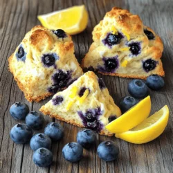 To make Lemon Blueberry Scones, gather these items: - 2 cups all-purpose flour - 1/2 cup granulated sugar - 1 tablespoon baking powder - 1/2 teaspoon salt - 1/4 cup cold unsalted butter, cubed - 1/2 cup blueberries (fresh or frozen) - Zest of 1 lemon - 1/2 cup heavy cream - 1 large egg - 1 teaspoon vanilla extract - 1 tablespoon lemon juice When measuring flour, spoon it into the cup. Level it off with a knife for accuracy. Too much flour can make your scones dry. Use a kitchen scale if you have one. It ensures the right amount every time. For sugar, pack it lightly into the measuring cup. This gives you just the right sweet flavor. If you need to swap ingredients, here are some ideas: - You can use whole wheat flour for a heartier scone. - Coconut sugar works well instead of granulated sugar. - For a dairy-free option, try coconut cream instead of heavy cream. - Use almond milk or oat milk in place of heavy cream for a lighter scone. These swaps still taste great and keep the essence of the scone. Check out the Full Recipe for more details. Start by setting your oven to 400°F (200°C). This high heat helps the scones rise nicely. Next, line a baking sheet with parchment paper. This step keeps the scones from sticking. You want a clean, easy cleanup after baking. In a large bowl, add 2 cups of all-purpose flour. Then, add 1/2 cup of granulated sugar. Next, mix in 1 tablespoon of baking powder and 1/2 teaspoon of salt. Use a whisk to blend these dry ingredients well. This mix gives the scones their structure and flavor. In another bowl, combine 1/2 cup of heavy cream, 1 large egg, 1 teaspoon of vanilla extract, and 1 tablespoon of lemon juice. Whisk these ingredients together until they blend. This mix will add moisture to the scone dough. Now, pour the wet mix into the dry ingredients. Stir gently until just combined. You want the dough to be a bit sticky but not too wet. It's okay if some dry flour remains. This method keeps your scones light and fluffy. For the full breakdown of these steps, check the Full Recipe. To make the best lemon blueberry scones, focus on texture. You want them light and fluffy. Start with cold butter. Cut it into small pieces. Mix it quickly with dry ingredients. This helps create a flaky scone. Don't overmix the dough. It’s okay if it feels a bit sticky. This keeps the scones soft. If you have leftover scones, store them properly. Place them in an airtight container. This keeps them fresh for up to three days. You can also wrap them in plastic wrap. For longer storage, freeze them. They last up to three months in the freezer. Just remember to thaw them before enjoying. Avoid some common mistakes when making scones. First, don’t skip the zest. It adds a great lemon flavor. Second, be gentle with the blueberries. If you crush them, the scones may turn blue. Lastly, watch the baking time. Overbaking can make them dry. Follow the full recipe closely for the best results! {{image_2}} You can mix up the flavors in your scones. Try adding different fruits like raspberries or strawberries. You can also use chocolate chips for a sweet twist. If you love nuts, chopped pecans or walnuts add a nice crunch. For a spiced version, add a dash of cinnamon or nutmeg. These changes keep each batch exciting and fresh. If you need a gluten-free option, swap regular flour for a gluten-free blend. You can use almond milk instead of heavy cream for a dairy-free version. For a lower-sugar option, reduce the sugar to half and add a bit of honey. These tweaks make Lemon Blueberry Scones fit various diets while still being delicious. Seasons inspire fun additions. In spring, add some fresh herbs like basil for a unique flavor. In fall, mix in some dried cranberries for a festive touch. During winter, try a hint of orange zest for a warm citrus flavor. These seasonal changes make your scones feel special all year round. For the complete recipe, check out the Full Recipe. To keep your lemon blueberry scones fresh, store them in an airtight container. This helps prevent them from drying out. You can keep them at room temperature for up to two days. For longer storage, place them in the fridge. Just remember to wrap them well to keep the moisture in. When you want to enjoy your scones again, reheating is easy. Preheat your oven to 350°F (175°C). Place the scones on a baking sheet. Warm them for about 5 to 10 minutes. You can also use a microwave. Heat them for 10 to 15 seconds. Just be careful not to overheat, or they might become tough. You can freeze lemon blueberry scones for up to three months. Make sure they are completely cool before freezing. Wrap each scone in plastic wrap. Then, place them in a freezer bag or airtight container. When you want to eat them, thaw overnight in the fridge. Reheat as mentioned above for the best taste. For the full recipe and more tips, check the [Full Recipe]. To make Lemon Blueberry Scones, I start with simple ingredients. First, I mix flour, sugar, baking powder, and salt in a bowl. Next, I add cold butter, mixing until it looks like crumbs. Then, I gently fold in fresh blueberries and lemon zest. In another bowl, I whisk heavy cream, egg, vanilla, and lemon juice. I pour this into the dry mix, stirring until combined. Finally, I shape the dough and bake them. You can find the Full Recipe for detailed steps. Yes, you can use frozen blueberries. They work well in scones. I recommend adding them right from the freezer. This helps keep the scones light and fluffy. Just be gentle when mixing so you don’t crush them. The best way to enjoy Lemon Blueberry Scones is warm. I love to serve them with lemon curd or clotted cream. You can add fresh blueberries and lemon wedges on the side. This makes a beautiful presentation. You can also pair them with tea or coffee for a lovely treat. To wrap up, we covered the key ingredients needed for Lemon Blueberry Scones. I shared tips on measuring and substituting ingredients. Then, we went through the step-by-step instructions for mixing and baking. Additionally, we explored how to achieve the perfect texture and how to store leftovers. Variations offered flavor and dietary options. Proper storage info will keep your scones fresh. Enjoy your scones and experiment with the recipe for the best results!