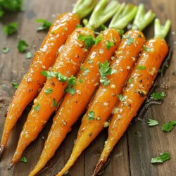 Honey Garlic Butter Roasted Carrots Flavorful Side Dish