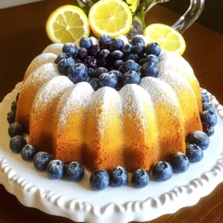 - 1 ½ cups all-purpose flour - 1 teaspoon baking powder - ½ teaspoon baking soda - ½ teaspoon salt - ¾ cup unsalted butter, softened - 1 cup granulated sugar - 2 large eggs - 1 tablespoon lemon zest - 1 teaspoon vanilla extract - ½ cup sour cream - 1 cup fresh blueberries - 1 tablespoon flour (for coating blueberries) To make the Blueberry Lemon Pound Cake, you need both dry and wet ingredients. The dry mix includes flour, baking powder, baking soda, and salt. This mix gives the cake structure and helps it rise. For the wet ingredients, you will use butter, sugar, eggs, lemon zest, vanilla extract, and sour cream. The butter adds richness, while the sugar sweetens the cake. Eggs bind everything together. Lemon zest adds a bright flavor, and sour cream keeps the cake moist. Lastly, fresh blueberries add a burst of flavor. Toss them in a bit of flour to prevent them from sinking during baking. This tip helps keep the berries suspended in the batter. With these ingredients, you're ready to create a delicious Blueberry Lemon Pound Cake. - Preheat the oven to 350°F (175°C). - Grease or line a 9x5-inch loaf pan with parchment paper. Preparing your oven and pan is the first step. This ensures your cake bakes evenly. Greasing or lining the pan helps with easy removal later. - Whisk together: - 1 ½ cups all-purpose flour - 1 teaspoon baking powder - ½ teaspoon baking soda - ½ teaspoon salt - In a large bowl, cream: - ¾ cup unsalted butter, softened - 1 cup granulated sugar - Add: - 2 large eggs, one at a time - 1 tablespoon lemon zest - 1 teaspoon vanilla extract - Alternate adding dry ingredients and: - ½ cup sour cream Start by mixing your dry ingredients in one bowl. This helps them blend well. In another bowl, cream the butter and sugar until fluffy. Add eggs one at a time. This makes your batter light. Mix in lemon zest and vanilla for flavor. Then, mix in the dry ingredients and sour cream. Alternate between the two. This keeps the batter smooth. - Coat 1 cup of fresh blueberries with: - 1 tablespoon flour - Fold blueberries into the batter gently. Coating the blueberries with flour helps them stay in place. Fold them into the batter carefully. Avoid smashing them, so they stay whole. - Pour batter into the prepared pan. - Bake for 50-60 minutes. - Let the cake cool in the pan for 10 minutes. - Transfer it to a wire rack to cool completely. Pour the batter into your pan. Smooth the top with a spatula for an even bake. Baking time can vary, so check for doneness with a toothpick. If it comes out clean, your cake is ready. After baking, allow it to cool for a bit in the pan. This prevents breaking. Finally, move it to a wire rack for complete cooling. Enjoy your fragrant Blueberry Lemon Pound Cake! To get the best texture, avoid overmixing your batter. Overmixing can make the cake dense. Mix the dry and wet ingredients just until combined. This helps keep the cake light and fluffy. Use room temperature ingredients for the best results. Let your butter, eggs, and sour cream sit out before mixing. This helps them blend smoothly and evenly. For extra flavor, consider adding more lemon zest or a pinch of cinnamon. You can play with flavors to make it your own. A splash of almond extract can also add a nice twist. It pairs well with the blueberries and lemon. You can use other flavored extracts too. Try lemon oil for a stronger lemon taste. Vanilla adds warmth and richness to the cake. To serve your cake beautifully, slice it and place it on a nice platter. Dust the top with powdered sugar for a sweet touch. You can also add fresh blueberries and lemon slices to make it pop. Garnishing with lemon zest brightens up the look. It adds color and a fresh smell that invites everyone to dig in. Enjoy making your Blueberry Lemon Pound Cake as lovely as it is tasty! {{image_2}} You can make this pound cake gluten-free. Use gluten-free all-purpose flour. The ratio is 1:1, so you can swap it directly. Some brands have added xanthan gum, which helps with texture. If not, add ½ teaspoon of xanthan gum for every cup of flour. This makes the cake light and fluffy, just like the original. For a vegan version, replace eggs with flax eggs. Mix 1 tablespoon of ground flaxseed with 2.5 tablespoons of water. Let it sit for 5 minutes until it thickens. You can also use unsweetened applesauce, using ¼ cup for each egg. Instead of butter, use vegan butter or coconut oil. For the sour cream, use almond yogurt or coconut yogurt. These swaps keep the moistness and flavor intact. You can change the flavor by adding nuts or different fruits. Chopped walnuts or pecans add a nice crunch. You can also swap blueberries for raspberries or chopped strawberries. For sweetness, you can add a bit more sugar or honey. For tartness, a splash of lemon juice or a bit more lemon zest works great. This way, you can make the cake your own! To keep your Blueberry Lemon Pound Cake fresh, store it properly. Use an airtight container. This will help maintain its moisture and flavor. If you don’t have a container, wrap the cake in plastic wrap. Make sure it is tightly sealed. Store it at room temperature for the best taste. Avoid placing it in direct sunlight or near heat. If you want to freeze your cake, it’s easy. First, let the cake cool completely. Then, wrap it tightly in plastic wrap. After that, place it in a freezer bag or container. This keeps air out and prevents freezer burn. You can freeze the cake for up to three months. When you’re ready to eat it, thaw the cake in the fridge overnight. This way, it stays moist and tasty. At room temperature, the cake lasts for about three days. If you store it in the fridge, it can last up to a week. The cool air in the fridge slows down spoilage. However, the cake may dry out a bit. So, make sure to cover it well. Enjoy your cake fresh, as the flavors are best within the first few days! You can use plain yogurt as a simple swap for sour cream. It gives a similar tangy taste. Another option is buttermilk. It will make the cake moist, but use a little less than the sour cream. You can also mix milk with lemon juice to create a quick substitute. Just let it sit for a few minutes before using. Yes, you can use frozen blueberries in this recipe. Just do not thaw them before adding. Thawing can make them mushy. Toss the frozen blueberries in flour first. This helps them stay suspended in the batter and not sink to the bottom. To check if the cake is done, insert a toothpick in the center. If it comes out clean or with a few crumbs, the cake is done. Another sign is the edges pulling away from the pan. The top should also feel firm and spring back when you touch it lightly. This blog post shared a simple blueberry pound cake recipe, complete with tips and variations. We covered dry and wet ingredients, step-by-step instructions, and how to enhance flavor and presentation. You now know how to store and freeze your cake, plus answers to common questions. This recipe allows for creativity with gluten-free and vegan options. Enjoy baking and customizing your cake. You’ll impress friends and family with this delicious treat!