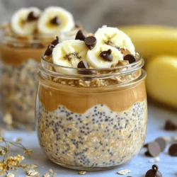 For these tasty oats, you need a few key items: - 1 cup rolled oats - 2 tablespoons chia seeds - 2 tablespoons natural peanut butter - 2 tablespoons protein powder (chocolate or vanilla) - 2 cups almond milk (or any milk of choice) - A pinch of sea salt These ingredients create a rich and creamy base. The oats provide fiber, while chia seeds add healthy fats and protein. Peanut butter gives a great taste and creaminess. You can also add some fun extras to make your oats special: - 1 tablespoon honey or maple syrup (optional) - 1/4 cup mini chocolate chips - 1/2 banana, sliced (for topping) Honey or maple syrup sweetens your oats. Mini chocolate chips bring a burst of chocolate flavor. Sliced banana adds freshness and texture. This recipe serves two. Each serving is packed with nutrition: - Calories: About 350 - Protein: 20 grams - Fiber: 8 grams - Sugars: 10 grams These oats give you energy and keep you full. They are perfect for breakfast or a snack. The protein helps build muscles, while the fiber aids digestion. Enjoy these oats as a fun and healthy choice! Start by grabbing a large mixing bowl. Add 1 cup of rolled oats. Next, add 2 tablespoons of chia seeds. Then, mix in 2 tablespoons of protein powder. Stir these dry ingredients well. This step helps to spread the flavors evenly. In a separate bowl, pour in 2 cups of almond milk. Add 2 tablespoons of natural peanut butter. If you like it sweet, include 1 tablespoon of honey or maple syrup. Don’t forget a pinch of sea salt. Whisk everything until smooth. This creates a creamy base for your oats. Now, pour the wet mixture into the dry bowl. Stir gently until all the ingredients blend well. Add 1/4 cup of mini chocolate chips. Fold them in carefully to keep them whole. Then, divide the mixture into two jars. Press down lightly to pack the oats. Seal the jars and place them in the fridge. Let them chill overnight or for at least 4 hours. In the morning, take out the jars. Give your oats a good stir. Top with sliced banana and more chocolate chips if you want. Enjoy your creamy, tasty protein peanut butter cup overnight oats! These oats are perfect for breakfast or a snack. To get creamy oats, use rolled oats. They soak up liquid well. Chia seeds add a nice texture and help thicken the mixture. When mixing the dry and wet ingredients, stir gently. This keeps the oats fluffy. Let the oats sit overnight. This helps them absorb all the flavors. You can make this recipe fit your needs. If you're vegan, use maple syrup instead of honey. Almond milk is a great dairy-free option. If you’re nut-free, try oat or soy milk. Swap peanut butter for sun butter or soy nut butter. If you want a lower-calorie option, skip the chocolate chips. These oats are perfect for meal prep. You can make them in just ten minutes. Store them in jars and keep them in the fridge. They last for up to five days. This means you can grab a jar for breakfast or a snack. Just add your toppings in the morning for a fresh bite. {{image_2}} You can change flavors to keep things fun! Try using almond butter instead of peanut butter. It gives a light nutty taste. You can also swap chocolate protein powder for vanilla. Add cinnamon for a warm spice kick. Want a berry version? Toss in some fresh berries instead of chocolate chips. The oats will soak up the berry flavor overnight. Each morning brings a new surprise! If you need a nut-free option, use sunflower seed butter. It works well and tastes great. You can also select seeds like pumpkin or hemp for added crunch. Make sure to choose nut-free chocolate chips, too. This way, you can enjoy your oats without worry. They still taste delicious and rich! For a vegan choice, skip the honey and use maple syrup. Almond milk is a perfect base, but oat or soy milk works too. Choose a plant-based protein powder to keep it vegan. This keeps your oats tasty and healthy. You can enjoy all the flavors while sticking to your diet! To keep your Protein Peanut Butter Cup Overnight Oats fresh, store them in airtight jars. Glass jars work great for this. Make sure the lids are on tight to avoid spills. You can easily grab these jars in the morning for a quick meal. These oats stay good in the fridge for up to five days. Always check for any strange smells or changes in texture before eating. If the oats seem dry, add a splash of almond milk to freshen them up. This will help keep them tasty and smooth. You can eat these oats cold right from the fridge. If you prefer them warm, heat them in the microwave for 30 to 60 seconds. Add a splash of milk for creaminess when reheating. Stir well before you enjoy them! Yes, you can use quick oats. They cook faster and absorb liquid well. However, they make the oats softer and mushier. Rolled oats give a better texture. If you prefer a chewier bite, stick with rolled oats. To make your oats less thick, add more liquid. You can use more almond milk or water. Start with a tablespoon at a time until you reach your desired consistency. Mixing well helps distribute the liquid evenly. The best protein powder depends on your taste. Chocolate or vanilla flavors work great in this recipe. Look for a brand you enjoy. Also, check for added sugars or fillers. A clean protein powder keeps your oats healthy. No, it’s best to refrigerate your oats. They need time to soak and thicken. If you leave them out, they may spoil. Always store them in the fridge to keep them fresh and safe to eat. To make this recipe nut-free, swap peanut butter for sunbutter or soy nut butter. Use oat milk or coconut milk instead of almond milk. These changes keep the flavor rich while avoiding nuts. Enjoy the same great taste without worry! Protein peanut butter cup overnight oats offer a tasty and healthy breakfast. We covered key ingredients, preparation steps, and storage tips to help you succeed. You can customize your oats with flavors and dietary options. Meal prep becomes easy with the right tricks. Remember, adjusting ingredients fits your needs. By following these steps, you’ll enjoy a fun and nutritious start to your day. Try it out and make breakfast exciting and delicious!