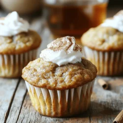 To make spiced chai latte muffins, gather these items: - 2 cups all-purpose flour - 1 teaspoon baking powder - 1/2 teaspoon baking soda - 1/2 teaspoon salt - 1 teaspoon ground cinnamon - 1/2 teaspoon ground ginger - 1/4 teaspoon ground cardamom - 1/4 teaspoon ground cloves - 1/4 teaspoon black pepper - 1/2 cup unsalted butter, softened - 1 cup brown sugar, packed - 2 large eggs - 1 teaspoon vanilla extract - 1 cup brewed chai tea, cooled - 1/2 cup milk - 1/2 cup chopped walnuts or pecans (optional) You need a few key tools for this recipe: - Muffin tin - Paper liners or cooking spray - Mixing bowls - Electric mixer - Whisk - Measuring cups and spoons - Toothpick for testing doneness - Wire rack for cooling You can make your muffins even better with these add-ins: - Chopped walnuts or pecans for crunch - A sprinkle of extra cinnamon on top - Chocolate chips for a sweet twist - Dried fruit like raisins or cranberries for a fruity flavor These ingredients and tools will help you create delicious spiced chai latte muffins. Enjoy the rich flavors and warm spices in every bite! Start by preheating your oven to 350°F (175°C). This step warms the oven and helps muffins rise. Next, prepare a muffin tin by lining it with paper liners or greasing it with cooking spray. This makes it easier to remove the muffins later. In a mixing bowl, whisk together the dry ingredients. Combine 2 cups of all-purpose flour, 1 teaspoon of baking powder, 1/2 teaspoon of baking soda, and 1/2 teaspoon of salt. Add 1 teaspoon of ground cinnamon, 1/2 teaspoon of ground ginger, 1/4 teaspoon of ground cardamom, 1/4 teaspoon of ground cloves, and 1/4 teaspoon of black pepper. Mix these well and set them aside. In a large bowl, cream 1/2 cup of softened unsalted butter and 1 cup of packed brown sugar. Use an electric mixer on medium speed. Mix until the mixture becomes light and fluffy. This process can take about 2-3 minutes. Next, beat in 2 large eggs, adding one at a time. Make sure each egg is fully mixed in before adding the next. Stir in 1 teaspoon of vanilla extract to enhance the flavor. Now it’s time to combine the dry and wet ingredients. Gradually add the dry mix to your butter and sugar mixture. Alternate this with 1 cup of cooled brewed chai tea and 1/2 cup of milk. Mix until just combined to avoid overmixing. If you like, fold in 1/2 cup of chopped walnuts or pecans for extra crunch. Evenly distribute the batter into the prepared muffin tin. Fill each cup about 2/3 full to allow room for rising. Bake in your preheated oven for 18-20 minutes. Check doneness by inserting a toothpick into the center; it should come out clean. Once baked, remove the muffins from the oven. Let them cool in the tin for about 5 minutes. Then, transfer them to a wire rack to cool completely. Enjoy your delightful spiced chai latte muffins! To make your muffins rise well, use fresh baking powder and baking soda. These help create air bubbles. Mix them with the dry ingredients thoroughly. Make sure the oven preheats to 350°F (175°C). Fill each muffin cup about two-thirds full. This gives them room to expand. Avoid opening the oven door too soon, as it can cause sinking. The spices in the muffins are key. Use fresh ground cinnamon, ginger, and cardamom for the best flavor. You can also add a pinch of nutmeg for warmth. If you enjoy sweetness, consider adding chocolate chips or dried fruit. You can adjust the chai tea strength. A stronger brew adds a bold chai flavor to the muffins. For soft muffins, do not overmix the batter. Overmixing can make them tough. Mix until just combined; it's okay if the batter is a bit lumpy. Use room temperature eggs and butter; they blend better. This helps create a light texture. If you want a crunchy top, sprinkle some sugar on top before baking. {{image_2}} You can easily make these muffins gluten-free. Use a gluten-free flour blend instead of all-purpose flour. Look for a mix that includes xanthan gum for the best texture. Make sure all other ingredients, like baking powder and spices, are also gluten-free. This way, you can enjoy the same great taste without gluten. To make your muffins vegan, swap out eggs for flax eggs. Mix 1 tablespoon of ground flaxseed with 2.5 tablespoons of water for each egg. Use plant-based butter or coconut oil in place of regular butter. Also, choose almond milk or oat milk instead of dairy milk. These changes will keep your muffins moist and tasty. Feel free to play with flavors! If you want a twist, try adding a teaspoon of vanilla chai spice or nutmeg. You can also use different nuts, like almonds or pistachios, for extra crunch. For a fruity kick, fold in some chopped dried fruit, like cranberries or apricots. Each change can give your muffins a unique twist. To keep your spiced chai latte muffins fresh, store them in an airtight container. This method locks in moisture and keeps them soft. Place a paper towel at the bottom to absorb extra moisture. You can also add another paper towel on top of the muffins. This helps prevent them from getting soggy. Store the container at room temperature for up to three days. If you want to keep them longer, consider freezing. Freezing muffins is a great way to save them for later. First, let the muffins cool completely. Wrap each muffin in plastic wrap. Then, place them in a freezer-safe bag or container. This protects them from freezer burn. Label the bag with the date. You can freeze them for up to three months. When you're ready to enjoy, simply thaw them at room temperature. Reheating muffins is easy and quick. For best results, use an oven. Preheat your oven to 350°F (175°C). Place the muffins on a baking sheet and heat for about 10 minutes. This method keeps them soft and warm. You can also use a microwave. Heat each muffin for about 15 to 20 seconds. This works well if you want a quick snack. Enjoy your muffins warm for the best taste! Yes, you can use store-bought chai tea. It saves time and effort. Just brew it according to the package directions. Make sure it cools before you add it to the batter. The flavor might differ slightly, but it still works well. You can tell muffins are done by using a toothpick. Insert it into the center of a muffin. If it comes out clean, they are ready. Another sign is a golden-brown color on top. The muffins should spring back when touched. Many toppings can enhance your muffins. Here are some great options: - A dollop of whipped cream - A sprinkle of cinnamon - A drizzle of honey or maple syrup - Chopped nuts for added crunch - Cream cheese frosting for sweetness These toppings add flavor and make your muffins special! We covered the key ingredients and steps for making delicious muffins. You learned about baking essentials and optional add-ins that can boost flavor. My tips help you achieve the perfect rise and texture. Explore variations like gluten-free and vegan options that suit your needs. Finally, I shared the best storage and reheating methods to enjoy your muffins longer. Remember, with practice, you can master muffin baking and impress everyone with your tasty treats.