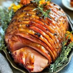 - Fully cooked ham - Pure maple syrup - Brown sugar - Dijon mustard - Ground cinnamon - Ground cloves - Black pepper - Apple cider vinegar - Fresh herbs for garnish - Pineapple slices - Orange juice or zest - Additional spices (e.g., nutmeg) When you make Maple Brown Sugar Glazed Ham, gather all your ingredients first. This makes cooking smoother and more fun. You need a fully cooked ham, about 5 to 7 pounds. I like to use a bone-in ham for added flavor. Next, grab one cup of pure maple syrup. This syrup gives the ham a sweet, rich taste. Brown sugar adds a lovely caramel flavor. Pack one cup of it tightly. For a little tang, you’ll need a quarter cup of Dijon mustard. It balances the sweetness well. Next, use ground cinnamon and ground cloves. You will need one teaspoon of cinnamon and half a teaspoon of cloves. These spices add warmth and depth to the glaze. Don't forget the black pepper! You’ll only need a quarter teaspoon. It gives a hint of spice that works well with the sweet flavors. For a bit of acidity, grab a quarter cup of apple cider vinegar. This adds brightness and helps balance the dish. Lastly, fresh herbs like rosemary or thyme make a beautiful garnish. They add color and fresh aroma to the dish. If you want to enhance the flavor, consider optional ingredients. Pineapple slices can add a tropical twist. Orange juice or zest brings a nice citrus note. You can also try extra spices like nutmeg for an interesting depth. With all these ingredients ready, you're set to create a fantastic dish that will impress your family and friends! - Preheat your oven to 325°F (160°C). This helps cook the ham evenly. - Place the ham in a roasting pan, cut side down. This keeps it juicy. - In a medium saucepan, combine the maple syrup, brown sugar, Dijon mustard, ground cinnamon, ground cloves, black pepper, and apple cider vinegar. - Heat the mixture over medium heat. Stir it until the sugar dissolves. This takes about 3 to 5 minutes. - Brush a generous amount of the glaze over the ham. Make sure to coat it evenly. - Cover the ham loosely with aluminum foil. Place it in the oven and bake for about 1.5 to 2 hours. - Check the internal temperature. It should reach 140°F (60°C). Baste with additional glaze every 30 minutes. - In the last 30 minutes of baking, remove the foil. This helps the glaze caramelize and become sticky. - Once done, take the ham out of the oven. Let it rest for about 15 to 20 minutes before slicing. To make the glaze sticky, focus on the heat. Cook it gently to blend the flavors. Stir well until the sugar dissolves fully. This usually takes about 3-5 minutes. If you want a sweeter glaze, add more brown sugar or maple syrup. For less sweetness, reduce these ingredients slightly. Baking time may vary based on ham size. A 5-7 pound ham takes about 1.5 to 2 hours. Always check the internal temperature with a meat thermometer. It should reach 140°F (60°C) for safety. Baste the ham every 30 minutes for the best flavor and moisture. Arrange sliced ham artfully on a large platter. Drizzle any leftover glaze over the top. This adds shine and flavor. For a pop of color, use fresh herbs like rosemary or thyme as a garnish. Place them near the ham or sprinkle them on top. {{image_2}} You can change the flavor of your Maple Brown Sugar Glazed Ham by adding citrus. Try using orange juice or lemon zest in your glaze. This adds a bright, fresh taste. The citrus cuts through the sweetness and adds balance. You can also add spices for more depth. Think about using nutmeg or allspice. Just a pinch can give a warm, cozy feel. Mix and match these flavors to create your own unique glaze. Using spiral-sliced ham is a great option. It allows for even cooking and easy serving. Just make sure to adjust your cooking time. A smaller ham cooks faster than a larger one. Always check the internal temperature to be safe. If you choose a bone-in ham, it takes longer to cook. Plan for about 15 to 20 minutes per pound. A meat thermometer helps ensure your ham is done. Aim for an internal temperature of 140°F (60°C). If you want a different taste, use honey instead of maple syrup. Honey gives a lovely floral note and works well with the other flavors. You may need to adjust the amount of honey since it's sweeter than maple syrup. You can also swap brown sugar for coconut sugar if you're looking for a healthier option. It adds a subtle caramel flavor. Just keep in mind that the color of the glaze may change slightly. Experiment with these variations to find your perfect match! To store leftover ham, wrap it tightly in plastic wrap or foil. Place it in an airtight container. This keeps the ham moist and fresh. Store it in the fridge. Use the leftover ham within three to five days for best taste. For long-term storage, you can freeze the ham. Slice it into portions for easier use later. Wrap each piece tightly in plastic wrap. Then place the wrapped ham in a freezer bag. Label the bag with the date. To thaw, move the ham to the fridge a day before using. For reheating, you can warm it in the oven at 325°F until heated through. Stored in the fridge, ham lasts three to five days. In the freezer, it can last up to six months. Signs of spoilage include a sour smell, slimy texture, or discoloration. If you notice these signs, it's best to discard the ham. Always trust your senses when checking food freshness. The best ham for glazing is a fully cooked ham. Look for a bone-in or spiral-sliced ham. These types hold moisture well and allow the glaze to soak in. Bone-in hams add flavor, while spiral-sliced hams are easy to serve. Both options work great for my maple brown sugar glaze. Yes, you can make the glaze ahead of time. Simply mix the maple syrup, brown sugar, Dijon mustard, and spices. Store it in the fridge for up to a week. When ready, just warm it on the stove before using. This saves time on busy days and makes dinner prep easier. To check if the ham is fully cooked, use a meat thermometer. The internal temperature should reach 140°F (60°C). Insert the thermometer into the thickest part of the ham, avoiding the bone. Once it reaches the proper temperature, your ham is ready to serve. - Is it necessary to baste the ham during cooking? Basting the ham is not necessary, but it helps add flavor. Every 30 minutes, brush more glaze over the ham. This keeps the glaze sticky and flavorful, creating a beautiful caramelized surface. - Can I use a slow cooker for this recipe? Yes, you can use a slow cooker for this recipe. Simply place the ham in the slow cooker and pour the glaze over it. Cook on low for 4 to 6 hours. This method makes the ham tender and juicy. Just ensure to check the internal temperature to confirm it is cooked through. In this post, we covered how to glaze a ham with a tasty recipe. You learned about the right ingredients, preparation, and baking steps. Plus, I shared tips for perfecting your glaze and enhancing flavors. Don’t forget the storage tips to keep your leftovers fresh. Whether for a holiday feast or a family dinner, this dish will impress your guests. Remember, cooking is about fun and creativity. Enjoy every bite you prepare!