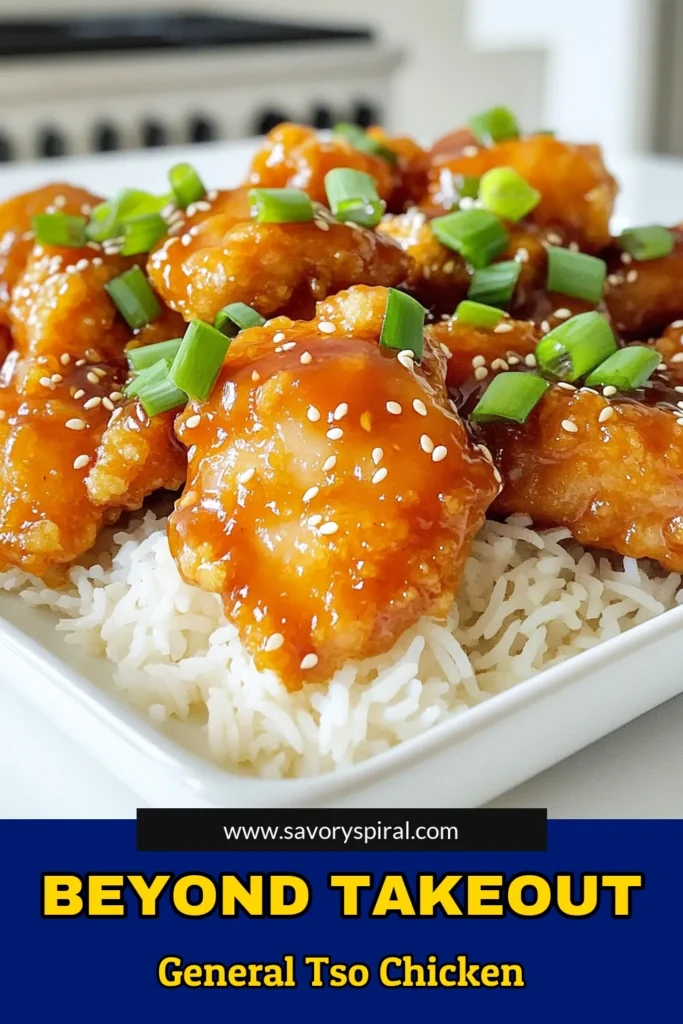 Swap takeout for homemade deliciousness with this Better Than Takeout General Tso Chicken recipe! Enjoy crispy chicken thighs coated in a flavorful sauce made with honey, soy, and a kick of chili. Perfect for a weeknight dinner, this dish is simple to make and tastes amazing over jasmine rice. Ready to impress your taste buds? Click through to discover the full recipe and make your mealtime memorable! #GeneralTsoChicken #BetterThanTakeout #EasyRecipes #HomeCooking