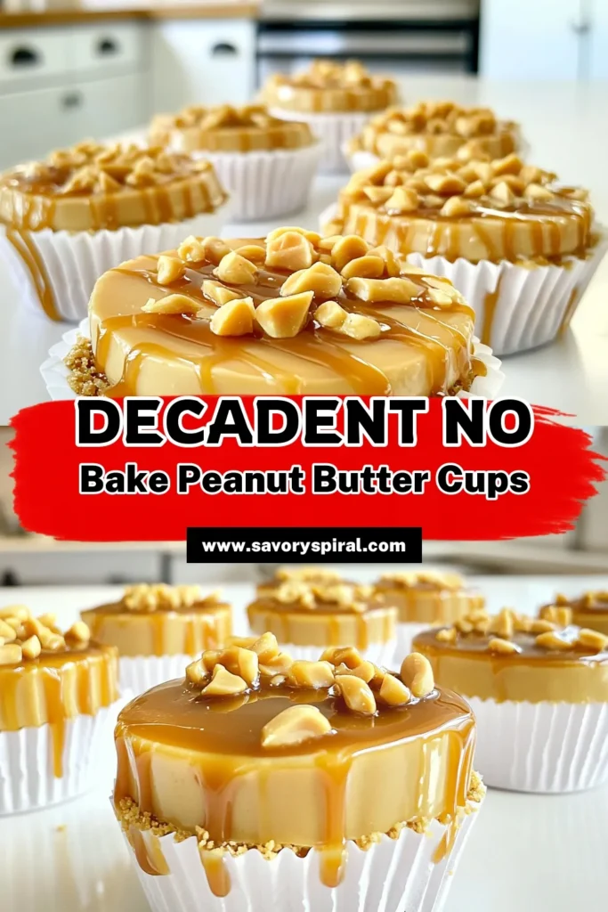 Indulge in these No-Bake Caramel Peanut Butter Pie Cups, a perfect treat for any occasion! With a buttery graham cracker crust, creamy peanut butter filling, and luscious caramel drizzle, these cups are irresistible and easy to make. Ready in just 20 minutes plus chilling time, they’ll wow your family and friends. Click through to discover the full recipe and elevate your dessert game today! #NoBakeDesserts #PeanutButterLovers #DessertGoals #SweetTreats