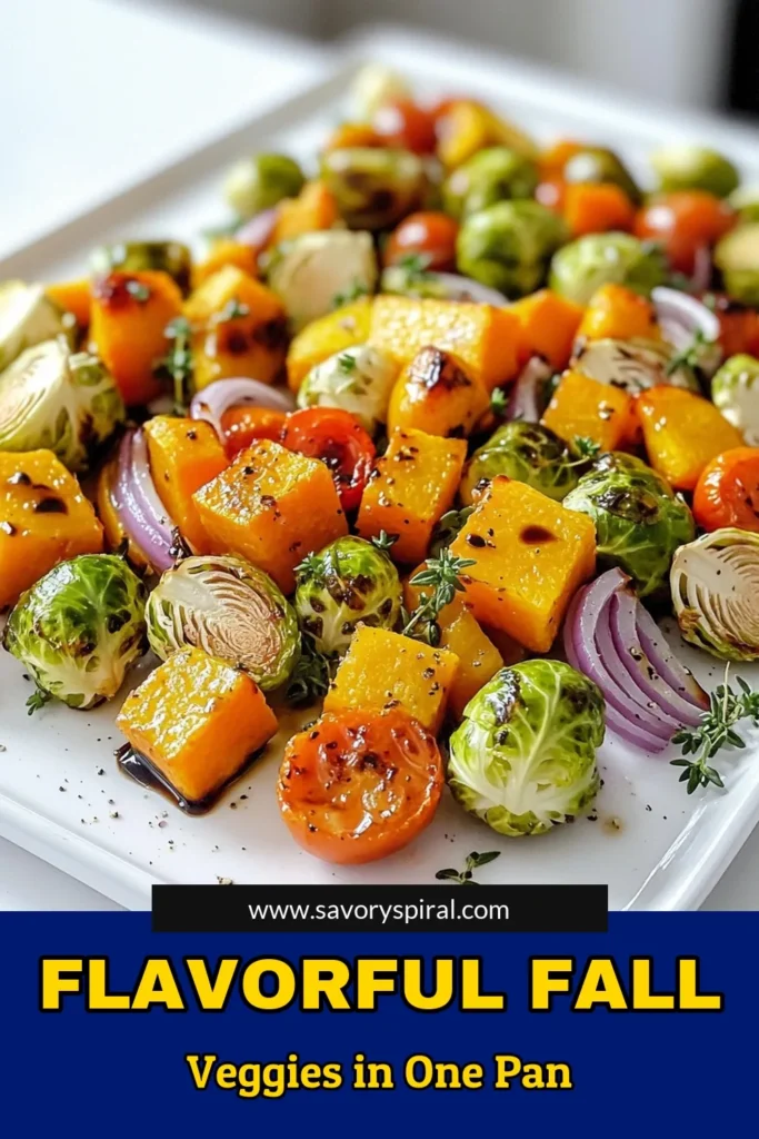 Savor the flavors of fall with this Balsamic Roasted Fall Veggies Sheet-Pan recipe! Packed with butternut squash, Brussels sprouts, carrots, and more, this dish is a delicious blend of seasonal produce and tangy balsamic glaze. Perfect for an easy weeknight dinner or a festive side dish. Click to explore this comforting recipe and bring the taste of autumn to your table! #FallRecipes #SheetPanDinner #HealthyEating #BalsamicVeggies