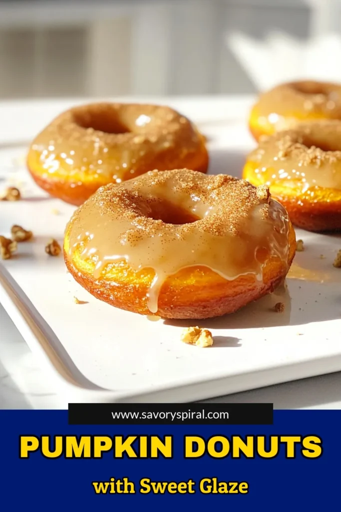 Indulge in the deliciousness of Brown Sugar Glazed Pumpkin Donuts! These fluffy treats, made with pumpkin puree and warm spices, are the perfect fall snack. With a simple recipe that takes just 30 minutes, you’ll have a dozen irresistible donuts ready to enjoy. Click through to explore the full recipe and tips for perfect glazing. Don’t miss out on this seasonal delight! #PumpkinDonuts #FallBaking #DessertRecipes #DonutLovers