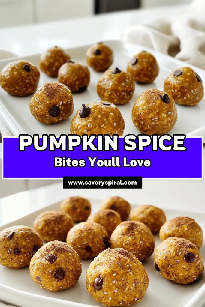 Get ready for a delicious and nutritious treat with these Pumpkin Spice Energy Bites! Packed with wholesome ingredients like oats, pumpkin puree, and honey, they make the perfect snack or post-workout boost. Easy to make in just 10 minutes, these energy bites are bursting with fall flavors. Click through to explore the full recipe and enjoy this tasty and healthy snack! #PumpkinSpice #EnergyBites #HealthySnacks #FallRecipes