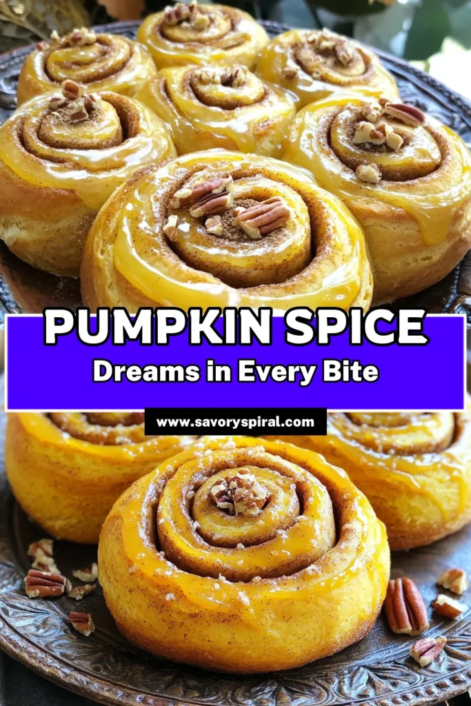 Indulge in the ultimate fall treat with these Pumpkin Spice Cinnamon Rolls topped with velvety maple icing! Perfectly fluffy and packed with warm spices, these rolls are a delightful addition to your autumn mornings. Follow our simple step-by-step recipe to create a cozy dessert everyone will love. Click through to discover how to make these scrumptious rolls! #PumpkinSpice #CinnamonRolls #BakingJoy #FallRecipes