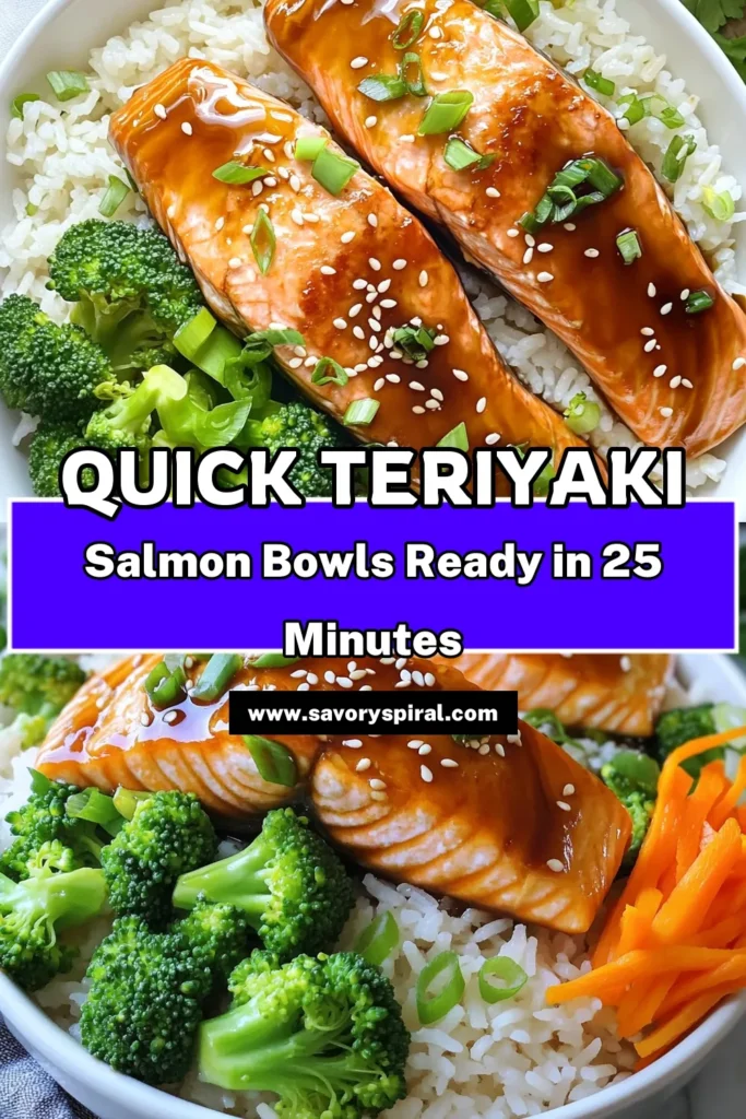 Dive into the delicious world of Minute Teriyaki Salmon Rice Bowls with this easy recipe! Featuring perfectly cooked salmon, fluffy jasmine rice, and vibrant vegetables, this meal is not only quick to prepare but also packed with flavor. Perfect for busy weeknights, these rice bowls come together in just 25 minutes. Click through to explore this delightful recipe and elevate your dining experience tonight!