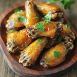 - 2 pounds chicken wings Chicken wings are the star of this dish. They provide a great base for the sweet and tangy glaze. I recommend using fresh wings for the best flavor. - 1 cup apple cider - 1/4 cup honey - 2 tablespoons apple cider vinegar - 2 tablespoons soy sauce The apple cider glaze brings a delightful sweetness. Honey adds depth, while vinegar gives it a bit of tang. Soy sauce adds umami, making every bite tasty. - 1 teaspoon garlic powder - 1 teaspoon paprika - 1/2 teaspoon black pepper - 1/2 teaspoon salt - 1 tablespoon cornstarch (for extra crispiness) These seasonings elevate the wings. Garlic powder gives a rich flavor, while paprika adds color and a hint of smokiness. Cornstarch is key for that extra crunch. First, I preheat my oven to 425°F (220°C). I rinse the chicken wings under cold water. Then, I pat them dry with paper towels. Dry wings are key for crispy skin. Next, I grab a large bowl and mix garlic powder, paprika, black pepper, and salt. I toss the wings into this mix. I make sure each wing is coated well. Finally, I sprinkle cornstarch over them and toss again. This gives the wings an even crispier texture. With the wings ready, I line a large baking sheet with parchment paper. I place a wire rack on top of the sheet. This setup helps air flow around the wings. I arrange the wings in a single layer on the rack. Then, I bake them in the preheated oven for about 40 minutes. Halfway through, I turn the wings for even baking. When they are golden brown and crispy, I know they are ready. While the wings bake, I prepare the glaze. I combine apple cider, honey, apple cider vinegar, and soy sauce in a small saucepan. I set the heat to medium and stir occasionally. I let the mixture simmer for about 10-15 minutes. It needs to reduce and become syrupy. Once the wings are done, I remove them from the oven. I drizzle the apple cider glaze over the wings, ensuring each one gets coated well. To finish, I broil the wings on high for 2-3 minutes. I watch closely so they don’t burn. This caramelizes the glaze and adds great flavor. To make your wings crispy, start by drying them well. Use paper towels to remove moisture. This step is key for crisp skin. Next, add cornstarch to the wings after seasoning. This helps create a crunchy texture. Baking them on a wire rack allows air to flow around the wings. This method ensures even cooking and crispiness. You can boost the flavor of your wings in simple ways. Try adding a splash of hot sauce to the glaze for a spicy kick. You can also mix in some herbs, like thyme or rosemary, for a fresh taste. If you enjoy tangy flavors, increase the apple cider vinegar in the glaze. This adds depth to the sweet apple notes. Serve your wings with a variety of dipping sauces. Blue cheese and ranch dressings complement the wings well. Pair them with celery sticks and carrot sticks for a fresh crunch. For a fun twist, serve them with homemade slaw. It adds color and a tangy crunch to your plate. Enjoy your wings as a snack or a main dish for gatherings! {{image_2}} You can switch up the glaze for fun flavors. Try adding orange juice for a citrus twist. Maple syrup can replace honey for a richer taste. If you want a bit of zing, mix in a touch of sriracha. Each of these options gives a unique flavor to the wings. Experimenting with your glaze can surprise your taste buds. You can cook these wings in different ways. An air fryer is a great option for extra crispiness. Set the air fryer to 400°F and cook the wings for about 25-30 minutes. Flip them halfway for even cooking. If you prefer grilling, heat your grill to medium-high. Grill the wings for about 20-25 minutes, turning them often. Brush the glaze on during the last few minutes for a sticky finish. Both methods yield delicious wings that everyone will love. If you like heat, add spices to your wings. You can mix cayenne pepper into the seasoning blend. A teaspoon will give a nice kick. For more heat, try using hot sauce in the glaze. Blend in a tablespoon of your favorite hot sauce while it simmers. This adds depth and spice, making your wings a hit at the table. After enjoying your apple cider glazed crispy wings, you may have some left. To store them, let the wings cool down first. Place them in an airtight container. This helps keep them fresh. Store the container in your fridge. They will last about 3 to 4 days. When you're ready to enjoy your wings again, reheating is key. Preheat your oven to 350°F (175°C). Place the wings on a baking sheet. Heat them for about 10-15 minutes. This will help restore that crispy texture. You can also use a microwave, but the wings may not get crispy. If you want to save wings for later, freezing is a great option. First, let the wings cool fully. Then, place them in a freezer-safe bag or container. Make sure to remove as much air as possible. They can last up to 3 months in the freezer. When ready to eat, thaw in the fridge overnight before reheating. To make the wings really crispy, start with dry wings. Pat them well with paper towels. After seasoning, sprinkle cornstarch over them. Toss the wings until coated. Baking on a wire rack helps airflow, making them crispier. Bake at 425°F for about 40 minutes. Flip halfway for even cooking. Finally, broil them for a few minutes to finish. Yes, you can use a different vinegar. If you want a milder taste, try white vinegar. For a tangy kick, use red wine vinegar. Just remember, the flavor will change slightly. Apple cider vinegar adds a fruity note that pairs well with the glaze. These wings taste great with a variety of dips. Classic ranch or blue cheese dressings are popular choices. You can also try a sweet chili sauce for a spicy kick. Honey mustard adds a nice tang, too. Pick your favorite or serve a few options for fun! In this post, we explored how to make delicious chicken wings with an apple cider glaze. We covered the necessary ingredients, step-by-step instructions, and tips for extra crispiness. I shared storage info and tasty variations for your wings. Remember, you can tweak ingredients to match your taste. Don’t forget to try different cooking methods. Making great wings can be easy and fun. Enjoy your cooking adventure!