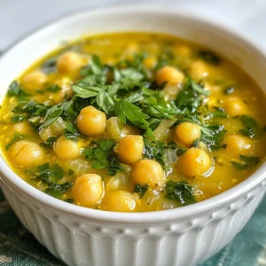Garlic Chickpea Soup Simple and Flavorful Recipe