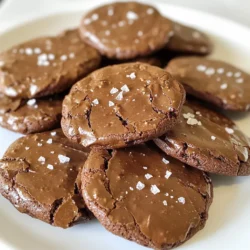 - 1 cup creamy almond butter (or peanut butter) - 1/2 cup unsweetened cocoa powder - 1 cup brown sugar - 2 large eggs - 1 teaspoon vanilla extract - 1/2 teaspoon baking soda - 1/4 teaspoon salt - 1/2 cup semi-sweet chocolate chips (optional) - Sea salt for sprinkling (optional) These ingredients create a rich, fudgy cookie. The almond or peanut butter gives a nutty flavor. Cocoa powder adds depth, while brown sugar keeps the cookies moist. Eggs bind it all together. You can swap almond butter with peanut butter if you want. Sunflower seed butter works for nut allergies. Use dark cocoa powder for a richer taste. For the sweetener, you can try coconut sugar or maple syrup. Just adjust your wet ingredients if you do. If you want a vegan option, use flax eggs instead of regular eggs. Want to make it even better? Add 1/2 cup of chocolate chips for extra chocolatey goodness. Chopped nuts, like walnuts or pecans, can add a nice crunch. You can also mix in dried fruit for a tart twist. {{ingredient_image_1}} 1. Start by preheating your oven to 350°F (175°C). Line a baking sheet with parchment paper. This will keep your cookies from sticking. 2. In a large mixing bowl, combine 1 cup of creamy almond butter and 1 cup of brown sugar. Mix well until it becomes smooth and creamy. 3. Add 2 large eggs to the bowl, one at a time. Mix well after each egg. Then, stir in 1 teaspoon of vanilla extract for great flavor. 4. In a separate bowl, whisk together 1/2 cup of unsweetened cocoa powder, 1/2 teaspoon of baking soda, and 1/4 teaspoon of salt. This is your dry mix. 5. Gradually add the dry mix to the wet mix. Stir until the batter is thick and glossy. If you want, fold in 1/2 cup of semi-sweet chocolate chips. 6. Use a tablespoon or cookie scoop to drop generous balls of batter onto the lined baking sheet. Space them about 2 inches apart. 7. If you like, sprinkle a pinch of sea salt on top of each cookie. This adds a nice touch. 8. Bake the cookies in the preheated oven for 10 to 12 minutes. The edges should look set, and the centers should be slightly soft. 9. Once baked, remove the cookies from the oven. Let them cool on the baking sheet for about 5 minutes. 10. After that, transfer the cookies to a wire rack to cool completely. 11. For a great presentation, serve the cookies on a wooden board. Dust them lightly with cocoa powder. Pair them with a scoop of vanilla ice cream for a delicious treat! To get the best texture for your flourless fudge brownie cookies, focus on mixing. Combine the almond butter and brown sugar until creamy. This step ensures a smooth batter. Add the eggs one by one, mixing well each time. This keeps your cookies from getting too dense. When you fold in the cocoa, be gentle. Over-mixing can make them tough. Aim for a thick, glossy batter. This will give you soft centers with a slight chew. One common mistake is not measuring ingredients correctly. Too much cocoa can make cookies dry. Another error is baking too long. Keep an eye on them; they should be soft in the center. Also, don’t skip the sea salt on top. It enhances the chocolate flavor. Lastly, avoid overcrowding the baking sheet. Space the cookies about two inches apart. This helps them bake evenly. To boost the flavor of your cookies, try adding extra ingredients. A pinch of espresso powder can intensify the chocolate taste. If you love nuts, fold in chopped walnuts or pecans. For a fun twist, swap almond butter for peanut butter. You can also add a splash of almond extract for more depth. Serving them warm with vanilla ice cream creates a delicious contrast. Dusting with cocoa powder before serving adds an elegant touch. Pro Tips Use Fresh Ingredients: Ensure your almond butter or peanut butter is fresh for the best flavor and texture in your cookies. Mix Well: Take the time to mix your wet ingredients thoroughly to achieve a smooth batter that will yield chewy cookies. Experiment with Add-Ins: Try adding nuts or dried fruit to the batter for extra texture and flavor variation in your cookies. Cool Before Serving: Allow the cookies to cool completely on a wire rack for the best taste and texture before serving. {{image_2}} If you want a nut-free version, just swap out the nut butter. Use sunflower seed butter instead. This keeps the cookies creamy and smooth. Sunflower seed butter has a similar texture and flavor. Make sure to check for allergies when serving. To change up the flavor, think about adding different extracts. You can use almond extract instead of vanilla for a new twist. For a minty flavor, add a few drops of peppermint extract. You can also mix in spices like cinnamon or espresso powder for more depth. For a vegan version, replace the eggs with flax eggs. To make one flax egg, mix one tablespoon of flaxseed meal with two and a half tablespoons of water. Let it sit for five minutes to thicken. If you want sugar-free cookies, use a sugar substitute like erythritol or monk fruit sweetener. Just make sure to check the conversion ratio on the package. To keep your flourless fudge brownie cookies fresh, store them in an airtight container. I recommend layering them with parchment paper. This will help prevent sticking. Keep the container at room temperature for up to four days. If you want them to last longer, the fridge is also a good option. Just remember, cold cookies may lose some of their chewy texture. Freezing these cookies is easy and smart. First, let them cool completely. Then, place them in a single layer on a baking sheet. Freeze for about an hour. Once frozen, transfer them to a freezer-safe bag. Be sure to label the bag with the date. These cookies can stay frozen for up to three months. When you want one, just take it out and let it thaw. To enjoy your cookies warm again, you can reheat them in the oven. Preheat your oven to 350°F (175°C). Place the cookies on a baking sheet and heat for about 5 minutes. This will bring back their soft and fudgy goodness. If you're in a hurry, you can use the microwave. Just heat one cookie for about 10-15 seconds. Enjoy the warm, gooey center! Yes, you can use different nut butters. Peanut butter works great in this recipe. Cashew butter or sunflower seed butter are good options too. Each nut butter gives cookies a unique flavor. Experiment to find your favorite! Check the edges of the cookies. They should look set, while the centers remain soft. The cookies continue to bake a bit after you pull them out. Aim for a bake time of 10-12 minutes. Don’t worry if they seem a little gooey; that’s part of their charm! You can replace chocolate chips with nuts, dried fruit, or cocoa nibs. Chopped walnuts or pecans add great crunch. For a fruity twist, try dried cherries or cranberries. Each swap gives a fun flavor change to your cookies! This post guides you through each step to make great cookies. You learned about ingredients, baking methods, and tips to avoid mistakes. Remember that small changes can boost flavor and texture. Try different variations for fun, like nut-free or vegan. Store your cookies well, so they stay fresh. With these tips, you can create delicious treats every time. Enjoy your baking journey and share your cookie creations!