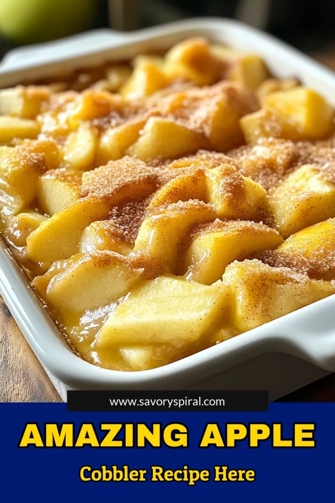 Indulge in this classic apple cobbler recipe featuring tart Granny Smith apples for a delightful homemade apple cobbler. Perfect for cozy gatherings, this easy apple cobbler is a warm dessert recipe that will impress your family and friends. Enjoy a slice topped with vanilla ice cream for the ultimate treat! Save this recipe now and bring the taste of home to your kitchen! #AppleCobbler #HomemadeDesserts #BakingLove #FallRecipes