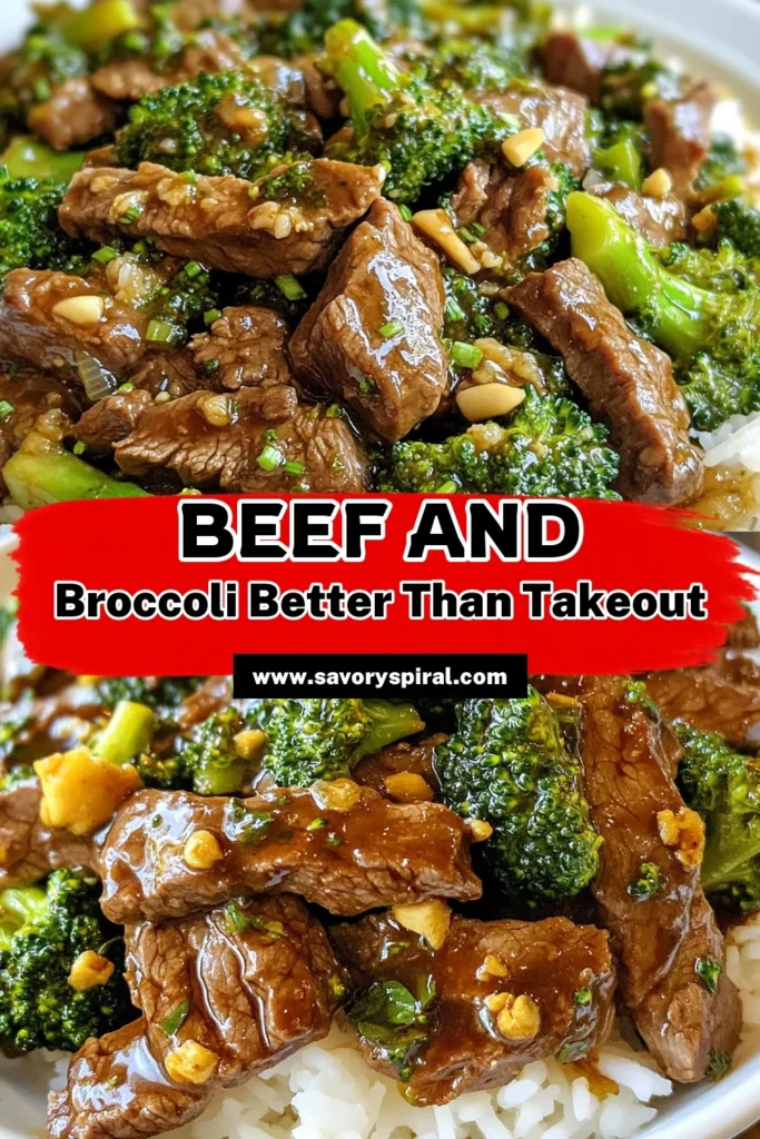 Discover the ultimate Beef and Broccoli recipe that's better than takeout! This easy beef stir fry recipe features tender flank steak and vibrant broccoli, all cooked in a savory sauce. Perfect for a quick beef and broccoli meal that you can whip up at home in just 35 minutes. Elevate your dinner game with this delicious homemade beef stir fry. Save this recipe now for a tasty weeknight treat! #BeefAndBroccoli #QuickMeals #HomemadeStirFry #EasyRecipes