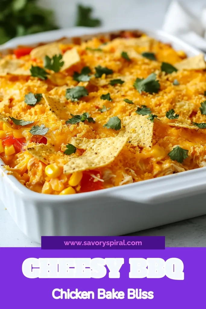 Get ready to savor a delicious Cheesy BBQ Chicken Bake, the ultimate BBQ chicken casserole recipe that everyone will love. This easy chicken bake combines tender shredded chicken, zesty BBQ sauce, and cheesy goodness, making it perfect for weeknight dinners! With just a few simple ingredients, you can whip up this mouthwatering cheesy chicken dinner in no time. Don’t forget to save this recipe for your next family meal! #BBQChicken #EasyChickenBake #ShreddedChickenRecipes #CheesyDinner