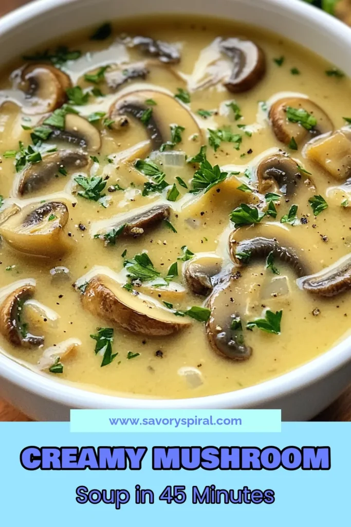 Indulge in this creamy mushroom soup that’s perfect for any occasion! This easy creamy soup features a delightful mix of mushrooms, making it a hearty vegetable broth soup that everyone will love. Whether you're a vegan or not, this vegan mushroom recipe with coconut cream is ready to impress! Enjoy a bowl of warmth today. Save this mixed mushroom soup recipe for a cozy night in. #CreamyMushroomSoup #VeganMushroomRecipe #HeartySoup #EasySoup