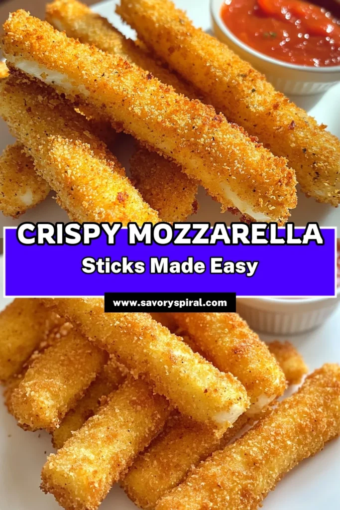 Craving a delicious snack? Try these Crispy Cheese Delight Air Fryer Mozzarella Sticks! With just a handful of ingredients and simple steps, you can whip up this cheesy treat in no time. Perfectly breaded and air-fried to golden perfection, these sticks are sure to impress at your next gathering. Don’t miss out on this easy recipe—click to explore and bring cheesy bliss to your kitchen today! #AirFryerRecipes #MozzarellaSticks #CheeseLovers #SnackTime
