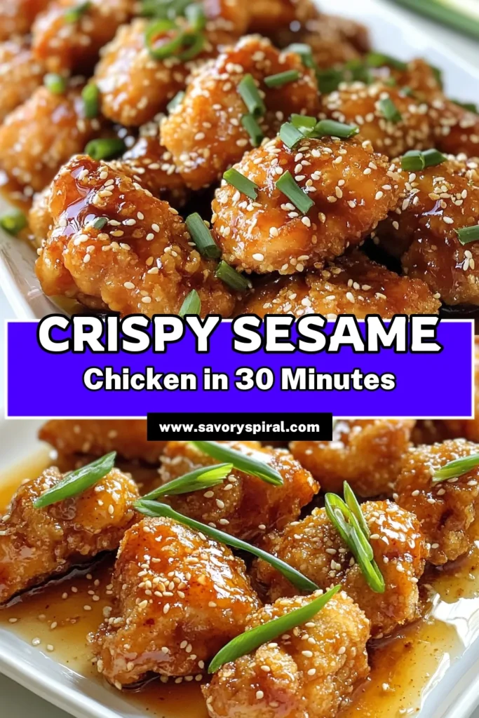 Looking for a delightful twist on fried chicken? Try this Crispy Sesame Chicken Recipe! Made with panko breaded chicken and tossed in a delicious honey soy glaze, this Easy Sesame Chicken Delight will become a family favorite. With just a few simple ingredients, you can create a restaurant-quality dish at home. Perfect for any occasion! Don’t forget to save this recipe. #CrispySesameChicken #PankoBreadedChicken #HoneySoyGlaze #FriedChickenWithSesameSeeds