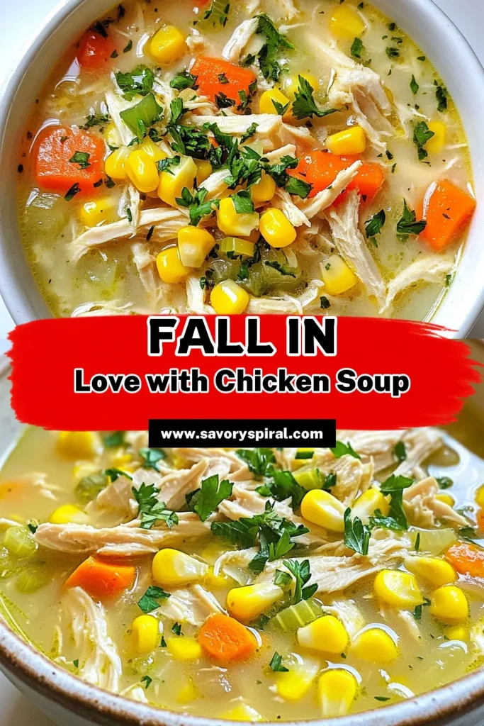 Looking for a heartwarming meal? Try this Marry Me Chicken Soup, a creamy chicken soup recipe that's easy to prepare and undeniably comforting. Packed with tender chicken, fresh corn, and aromatic herbs, this chicken soup with corn is perfect for cozy nights. Share the love with this delicious comfort food that’s sure to impress everyone. Click for the full recipe and save this tasty dish for later! #MarryMeChickenSoup #CreamyChickenSoup #EasyChickenSoup #ComfortFood