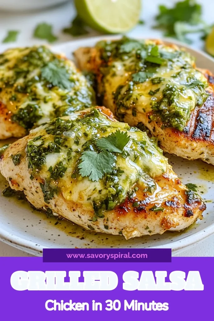 Discover the ultimate grilled chicken recipe with our Grilled Salsa Verde Pepper Jack Chicken! This mouthwatering dish features marinated chicken breasts topped with zesty salsa verde and melted pepper jack cheese, making it a perfect easy grilled chicken option for any occasion. Impress your guests and elevate your dinner with this flavorful salsa verde chicken recipe. Try it today and save for later! #GrilledChicken #EasyGrilledChicken #SalsaVerde #PepperJackChicken