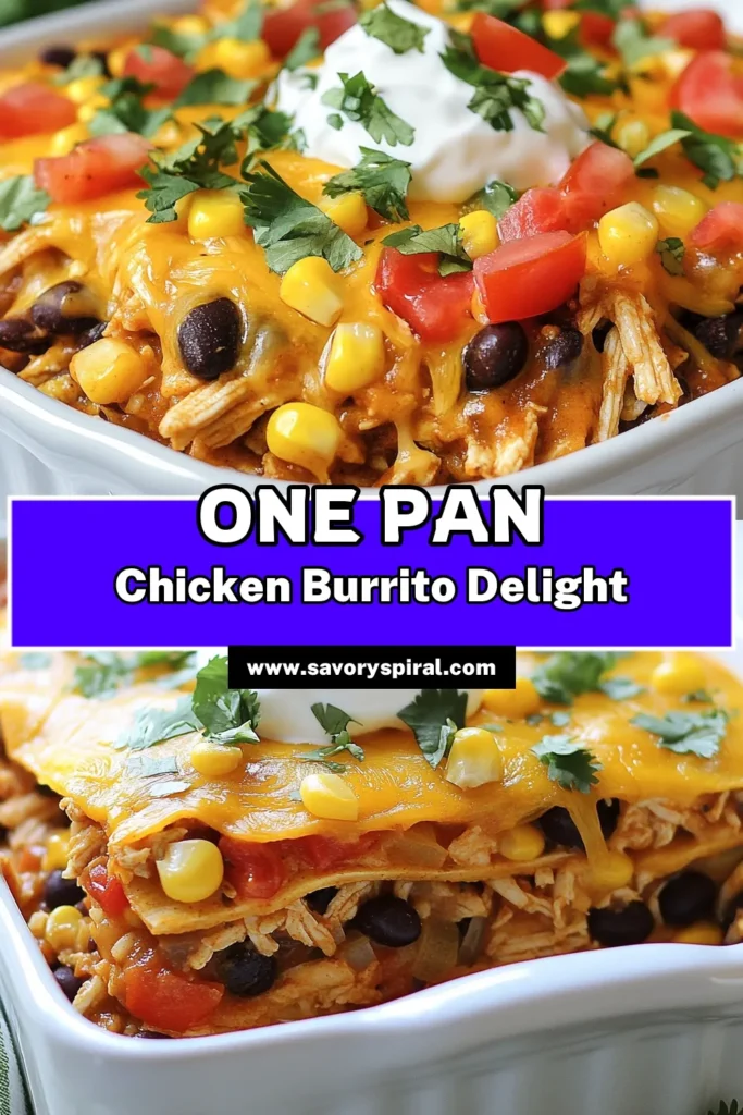 Satisfy your cravings with this delicious Chicken Burrito Casserole, a perfect blend of flavors in an easy-to-make dish. This Chicken Casserole Recipe features shredded chicken, black beans, and zesty taco seasoning layered with tortillas and cheese. Enjoy this crowd-pleasing meal that's ideal for busy nights. Try this Mexican Casserole dish today and elevate your dinner game! Save and share the recipe! #ChickenBurritoCasserole #EasyBurritoRecipes #MexicanCasseroleDishes #TacoSeasoningChickenRecipe