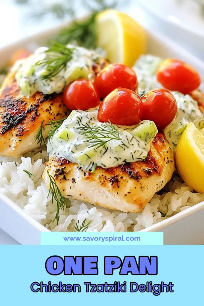 Discover the ultimate dump-and-bake chicken recipe with this delicious Chicken Tzatziki Rice! Perfect for an easy chicken dinner, this one-pot chicken and rice dish combines tender chicken breasts and flavorful rice, topped with a refreshing Greek tzatziki sauce. Ready in just 40 minutes, it's a simple meal your family will love. Save this recipe for your next weeknight dinner! #DumpAndBake #EasyChickenDinner #OnePotMeal #GreekCuisine