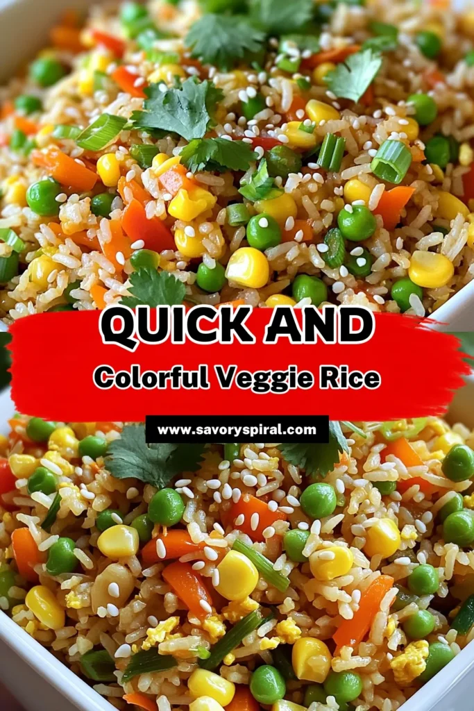 Looking for a quick and tasty meal? Try this Minute Veggie Fried Rice recipe that's packed with flavor and uses simple ingredients you already have at home! In just 15 minutes, you can whip up a delicious dish that's perfect for lunch or dinner. Don't miss out on this easy and customizable recipe that’s sure to impress! Click to explore full instructions and start cooking today! #VeggieFriedRice #QuickRecipes #EasyCooking #HealthyMeals
