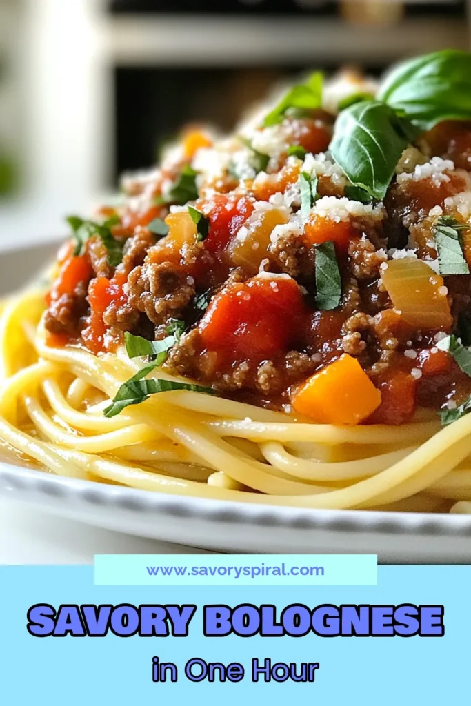 Discover this easy homemade Bolognese sauce recipe that transforms a simple ground beef pasta dish into a hearty spaghetti Bolognese. Perfect for family dinners, this Italian meat sauce recipe highlights a rich blend of flavors from fresh ingredients. Follow our simple steps to create a comforting meal that will delight everyone at your table. Save and share this delicious Bolognese sauce recipe today! #PastaBolognese #ItalianRecipes #DinnerIdeas #HeartyMeals