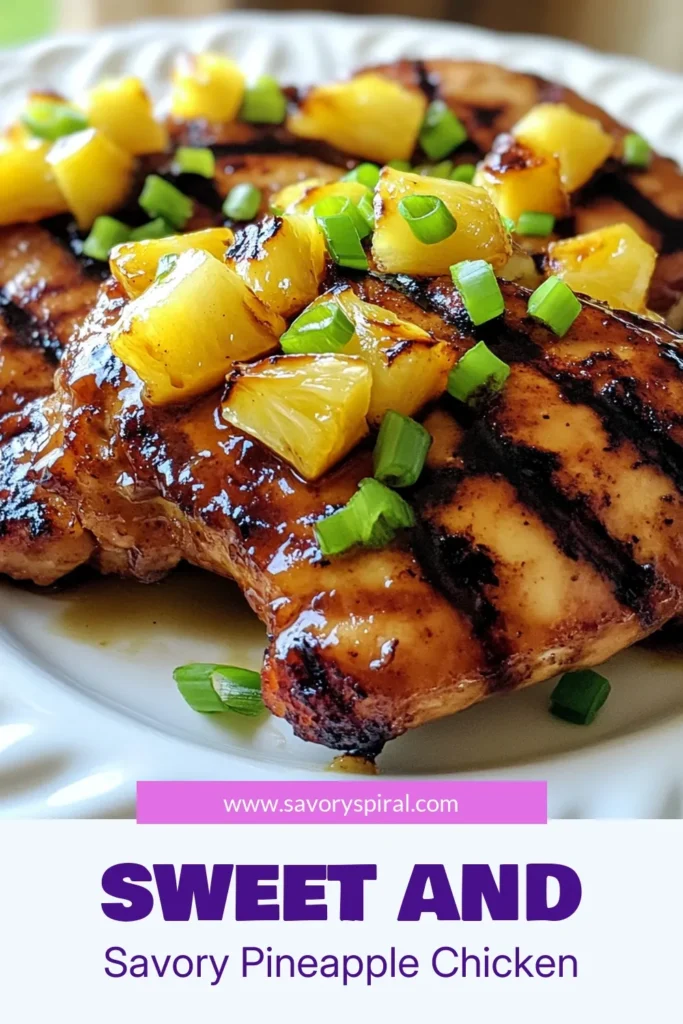 Discover the flavorful delight of Brown Sugar Pineapple Chicken with this easy chicken dinner recipe! Perfect for busy nights, this grilled pineapple chicken recipe combines sweet and savory flavors featuring a delicious pineapple chicken marinade. Just marinate, grill, and enjoy! Save this recipe for a quick, mouthwatering meal the family will love. Try it today! #BrownSugarPineappleChicken #EasyChickenDinner #PineappleChicken #GrilledChickenRecipe