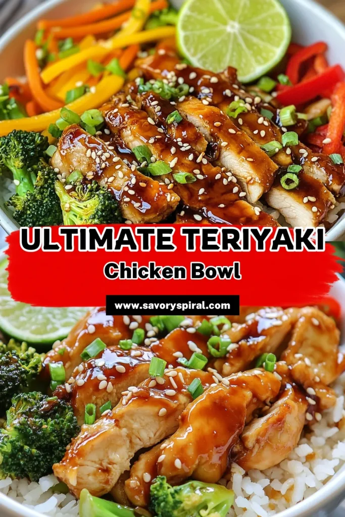 Looking for a quick and delicious dinner idea? Try this teriyaki chicken bowl, featuring tender chicken, vibrant vegetables, and fluffy jasmine rice. This easy chicken recipe is packed with flavor and is a healthy stir-fry option that the whole family will love. Perfect for busy weeknights, this dish is ready in just 30 minutes! Click to discover the full recipe and make your own flavorful teriyaki chicken bowl tonight. #TeriyakiChickenBowl #EasyChickenRecipes #HealthyStirFry #JasmineRiceRecipes