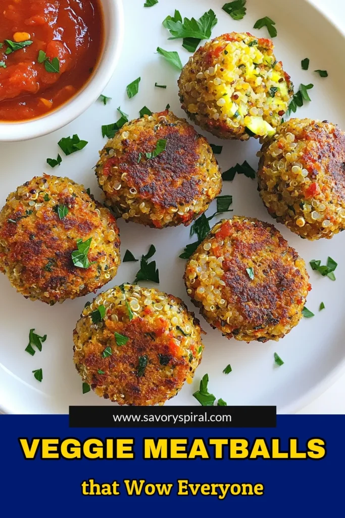 Looking for a delicious and healthy veggie meatballs recipe? Try these quinoa meatballs made with lentils and fresh veggies! Perfect for vegetarian or vegan diets, these healthy meatballs are packed with flavor and easy to prepare. Serve them with marinara sauce, over spaghetti, or in a sandwich. Don’t miss out on this tasty twist on classic meatballs. Save this vegan meatballs recipe for your next meal! #VeggieMeatballs #HealthyMeatballs #VeganRecipes #QuinoaMeatballs