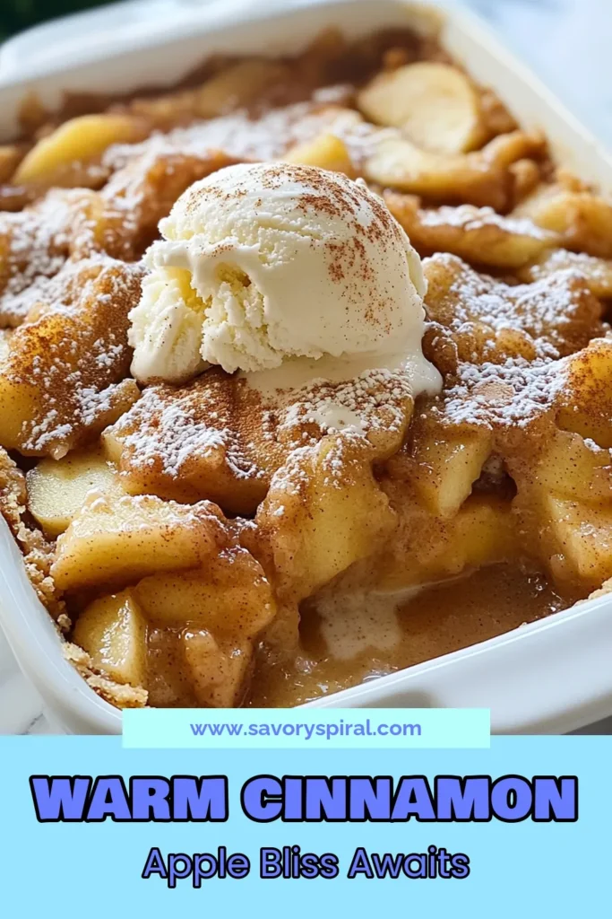 Indulge in this delightful Cinnamon Apple Cobbler, the perfect cozy apple dessert for any occasion. With our easy apple cobbler recipe, you'll enjoy the comforting flavors of homemade cobbler with cinnamon that warms your heart. This warm apple dessert recipe is not only simple to make but also irresistibly delicious. Try it today and savor the joy of homemade goodness. Save this recipe for later! #AppleCobbler #DessertRecipes #Cinnamon #CozyFood