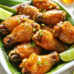 - 2 pounds chicken wings - 1/4 cup honey - 1/4 cup soy sauce - 3 cloves garlic, minced - 1 tablespoon ginger, grated - 1 tablespoon apple cider vinegar - 1 teaspoon sesame oil - 1/2 teaspoon black pepper - 1/2 teaspoon crushed red pepper flakes (optional) - Chopped green onions for garnish - Sesame seeds for garnish For these Air Fryer honey garlic chicken wings, you need simple ingredients. First, grab 2 pounds of chicken wings. They are the star of the show! You will also need a 1/4 cup of honey. This sweet touch gives the wings a sticky glaze. Then, get 1/4 cup of soy sauce to add a salty, umami flavor. Next, you’ll need 3 cloves of minced garlic. Garlic adds a wonderful aroma and taste. Don’t forget to pick up 1 tablespoon of grated ginger. Ginger adds warmth and spice. You will also need 1 tablespoon of apple cider vinegar. This balances the sweetness and adds a zing. Add 1 teaspoon of sesame oil for a nutty flavor. You should have 1/2 teaspoon of black pepper to season the wings. If you like a bit of heat, include 1/2 teaspoon of crushed red pepper flakes. This is optional but fun! Lastly, have some chopped green onions and sesame seeds on hand for garnish. They make the dish look fresh and inviting! - In a medium bowl, whisk together: - 1/4 cup honey - 1/4 cup soy sauce - 3 cloves garlic, minced - 1 tablespoon ginger, grated - 1 tablespoon apple cider vinegar - 1 teaspoon sesame oil - 1/2 teaspoon black pepper - 1/2 teaspoon crushed red pepper flakes (optional) Mix until all the ingredients blend well. This marinade gives the wings their sweet and savory taste. Next, toss the chicken wings into the bowl. Make sure each wing gets coated nicely. Cover the bowl and refrigerate it for at least 30 minutes. This helps the flavors soak into the chicken. - Preheat your air fryer to 380°F (193°C) for about 5 minutes. - Once the air fryer is ready, take the wings out of the fridge. Remove the excess marinade from the wings. This step helps them crisp up during cooking. - Arrange the chicken wings in a single layer in the air fryer basket. It’s important not to overcrowd them. - Cook the wings for about 25-30 minutes. Shake the basket halfway through. This action ensures even cooking and nice crispiness. - Check if they are done by looking for a golden color and crispy skin. - While the wings cook, pour the leftover marinade into a small saucepan. Bring it to a simmer over medium heat. Let it reduce for about 5-7 minutes. Stir occasionally. This makes a thick sauce to coat the wings. - Once the wings are cooked, move them to a large bowl. Drizzle the reduced marinade over the wings and toss gently to coat them evenly. - For a pretty finish, garnish with chopped green onions and sesame seeds before serving. To get those wings nice and crispy, avoid overcrowding the air fryer. If you cram too many wings in, they won't cook evenly. Instead, cook in batches if needed. For small wings, aim for 25 minutes. For larger wings, you might need 30 minutes. Always check for that golden-brown color! Want to kick up the flavor? Add spices like garlic powder or onion powder to the marinade. You can even toss in some smoked paprika for extra depth. If you’re out of honey, try maple syrup. It gives a unique twist that’s just as sweet and tasty. How you serve your wings matters! Use a large platter lined with banana leaves for a tropical touch. Drizzle a bit of extra honey over the wings for shine and flavor. Add fresh lime wedges around the platter for a pop of color and zest. To finish, sprinkle chopped green onions and sesame seeds on top. It looks delicious and makes your meal feel special! {{image_2}} You can change the flavor of the sauce to fit your taste. Here are two fun ideas: - Spicy honey garlic wings: Add more crushed red pepper flakes. This makes the wings hot and sweet. - Teriyaki wings option: Use teriyaki sauce instead of honey. This gives a nice, savory flavor. These options let you enjoy wings in new ways. You can mix and match flavors as you like. You can cook these wings in different ways. Each method gives a unique taste: - Oven-baked vs. air-frying comparison: Air frying makes the wings crispy with less oil. Baking takes longer, but you can cook more at once. - Grilling as an alternative method: Grilling adds a smoky flavor. It’s great for summer cookouts. Just watch them closely to avoid burning. Each method has its charm. It all comes down to your mood and time. Want to mix it up? You can use different proteins or even go meatless: - Adapting the recipe for other meats: Try using drumsticks or thighs. Cooking times may change, so check for doneness. - Vegetarian alternatives using tofu or cauliflower: Tofu or cauliflower can soak up the sauce well. Cut them into bite-sized pieces and follow the same steps. These options make the recipe fun for everyone, no matter their diet. Store your chicken wings in the fridge. Use an airtight container to keep them fresh. They last for about three to four days. Make sure they cool down before you put them in the fridge. This helps avoid condensation. To reheat your wings, use an air fryer. Heat them at 350°F (175°C) for about 10 minutes. This keeps them crispy. You can also use an oven. Place them on a baking sheet and heat at 350°F (175°C) for 15 minutes. If you want extra crispiness, cover them with foil for the first few minutes. You can freeze cooked wings for later. Let them cool completely first. Place them in a freezer-safe bag or container. Remove as much air as you can to avoid freezer burn. They will stay good for about three months. To thaw frozen wings, move them to the fridge overnight. For quick thawing, you can use the microwave. Once thawed, follow the reheating instructions to enjoy your wings again. You should marinate the chicken wings for at least 30 minutes. This time lets the flavors soak in. For best results, you can marinate them for up to 2 hours. Longer marination adds more depth to the taste. Just remember to cover them in the fridge as they marinate. Yes, you can use frozen chicken wings, but they need to thaw first. Thaw them in the fridge overnight for best results. If you're short on time, you can use the microwave. Just be cautious, as uneven thawing can lead to uneven cooking. Several sauces complement honey garlic wings nicely. Here are some great options: - Blue cheese dressing - Ranch dressing - Sweet chili sauce - Spicy mayo These sauces add a fun twist to your meal and enhance the flavor of the wings. To check if the wings are done, look for a few signs: - The skin should be golden brown and crispy. - The internal temperature should reach 165°F (74°C). - The juices should run clear when you cut into the wings. Using a meat thermometer is the best way to ensure they are safe to eat. You now have a full guide for making honey garlic chicken wings. Use quality ingredients and follow the steps for the best results. Remember to marinate your wings well and cook them in batches. You can try different sauces and cooking methods too. Take care when storing leftovers and reheating to keep them crispy. Enjoy your tasty wings, and feel free to experiment with flavors and sides. Happy cooking!