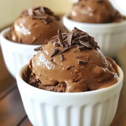 To make a rich chocolate custard ice cream, gather these simple ingredients: - 2 cups heavy cream - 1 cup whole milk - 1 cup granulated sugar - 4 large egg yolks - 1 cup semi-sweet chocolate chips - 1 teaspoon pure vanilla extract - 1/2 teaspoon sea salt You can add a special touch with these garnishes: - Chocolate shavings - Cacao nibs Having the right tools makes cooking easier. Here’s what you need: - A medium saucepan - A whisk - A wooden spoon - A heatproof bowl - An ice cream maker - An airtight container for freezing These ingredients and tools help you create a creamy delight that everyone will enjoy. {{ingredient_image_1}} To start, we need to make the custard base. Grab a saucepan and set it on medium heat. Pour in 2 cups of heavy cream and 1 cup of whole milk. Add 1/2 cup of granulated sugar. Stir it gently until warm. You want the sugar to dissolve, but do not let it boil. In a separate bowl, whisk 4 large egg yolks and the remaining 1/2 cup of sugar. Whisk until the mix is creamy and pale. This step is key for a smooth custard. Now, slowly pour a bit of the warm cream mix into the egg yolks while whisking. This helps to temper the eggs and keeps them from curdling. Once mixed, pour the egg yolk mix back into the saucepan. Cook over medium-low heat. Stir constantly with a wooden spoon. You want the mix to thicken and coat the back of the spoon. This should take about 8-10 minutes. Next, remove the saucepan from the heat. Add 1 cup of semi-sweet chocolate chips. Stir until they melt completely into the custard. Finally, mix in 1 teaspoon of pure vanilla extract and 1/2 teaspoon of sea salt. Let the custard cool at room temperature for about 30 minutes. This helps with the chilling later. Once it cools, refrigerate the custard. Chill it for at least 2 hours or ideally overnight. This step is crucial for a rich flavor and smooth texture. When you’re ready to churn, pour the chilled custard into your ice cream maker. Follow the manufacturer’s instructions. Churn for about 20-25 minutes until it reaches a soft-serve texture. Now, transfer the churned ice cream to an airtight container. Freeze it for at least 4 hours, or until it's firm. When you’re ready to serve, let the ice cream sit at room temperature for 5-10 minutes. This makes scooping easier and more enjoyable. Enjoy every creamy bite of your homemade chocolate custard ice cream! To get a super creamy texture, use high-fat dairy. Heavy cream and whole milk are key. The fat in these ingredients makes your ice cream smooth. Be sure to whisk the egg yolks well with sugar until they turn a light color. This step helps make the custard thick and rich. Ice crystals can ruin your ice cream. To prevent this, chill the custard well before churning. Cool it for at least two hours, or even overnight. When you churn the ice cream, do it at the right speed. Churn slowly to mix air in without making big ice crystals. Follow your ice cream maker's instructions closely. If your machine has a bowl, freeze it well before use. Pour the chilled custard into the bowl and churn it until it gets thick. This usually takes 20-25 minutes. If you see it getting soft-serve-like, it’s ready. Transfer it to a container and freeze until firm for best results. Pro Tips Chill Your Equipment: Place your ice cream maker bowl in the freezer for at least 24 hours before churning for the best texture. Use High-Quality Chocolate: Opt for premium semi-sweet chocolate chips for a richer, more intense chocolate flavor. Don't Rush the Cooling Process: Allow the custard to cool completely before churning to ensure a smooth and creamy ice cream. Experiment with Flavor Add-Ins: Consider adding a pinch of espresso powder or a splash of liqueur to enhance the chocolate flavor further. {{image_2}} You can easily change the flavor of your chocolate custard ice cream. Try using different types of chocolate. Dark chocolate gives a rich taste. Milk chocolate adds sweetness. You can also use white chocolate for a different twist. For a fun kick, add a spoonful of instant coffee or espresso powder. It boosts the chocolate flavor without being too strong. If you want a fruit twist, mix in some pureed strawberries or raspberries. These fruits balance the rich chocolate. You can also swap out the vanilla extract for almond extract for a nutty flavor. The possibilities are endless! Making a dairy-free or vegan chocolate custard ice cream is easy. Substitute heavy cream and whole milk with coconut cream and almond milk. Use a dairy-free chocolate option, like dark chocolate that is vegan. Replace the egg yolks with a mix of cornstarch and extra coconut cream. This creates a smooth texture without eggs. You can also try using silken tofu blended until smooth. It adds creaminess without the dairy. Sweeten your mix with maple syrup or agave nectar instead of sugar. These swaps keep the ice cream delicious and creamy. Mix-ins make your ice cream more fun. Add chocolate chips, nuts, or cookie chunks right before the ice cream finishes churning. This gives great texture to every bite. You can also add swirls of caramel or fudge for a special treat. For toppings, think about fresh fruits, whipped cream, or chocolate shavings. Cacao nibs add a crunchy element. You can even sprinkle sea salt on top for a sweet and salty combo. Each of these ideas makes your chocolate custard ice cream even more enjoyable! To keep your Chocolate Custard Ice Cream fresh, pack it in an airtight container. Make sure the container is clean and dry. A tight seal helps prevent ice crystals from forming. You can also press plastic wrap directly on the surface of the ice cream. This extra layer keeps it smooth and creamy. When stored properly, your Chocolate Custard Ice Cream can last up to two weeks in the freezer. After that, its texture and taste may change. It's best to enjoy it fresh for the best flavor and creaminess. When you're ready to serve, take the ice cream out of the freezer. Let it sit at room temperature for about 5-10 minutes. This makes it easier to scoop. If it's still too hard, you can gently run the container under warm water for a few seconds. Just be careful not to let water get into the ice cream. Enjoy your creamy delight! Yes, you can make ice cream without an ice cream maker. After you chill the custard, pour it into a large bowl. Put the bowl in the freezer. Every 30 minutes, stir it with a fork for about 2-3 hours. This helps break up ice crystals. After a few hours, your ice cream will be creamy and smooth. Custard-based ice cream uses egg yolks, while regular ice cream does not. This adds richness and creaminess to the texture. Custard also has a higher fat content because of the heavy cream and milk. The egg yolks help create a thick, velvety base. This makes custard ice cream more luxurious than regular ice cream. If your ice cream is too hard, let it sit at room temperature for 5-10 minutes. This makes it easier to scoop. If it is still too hard, you can blend it. Place the ice cream in a bowl and use a hand mixer on low speed. This helps soften it while keeping some air in. After blending, refreeze it for a smoother texture. You learned how to make rich chocolate custard ice cream today. We covered key ingredients, step-by-step instructions, and handy tips. I shared exciting ways to customize your ice cream, too. Remember to store it right for the best taste. With practice, you’ll master the perfect texture and flavor. Enjoy your creation, and wow your friends and family. Happy ice cream making!