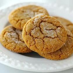 To make super soft molasses cookies, gather these key items: - 1 cup unsulfured molasses - 1/2 cup brown sugar, packed - 1/2 cup granulated sugar - 1/2 cup unsalted butter, softened - 1 large egg - 2 1/2 cups all-purpose flour - 1 teaspoon baking soda - 1 teaspoon ground ginger - 1 teaspoon ground cinnamon - 1/2 teaspoon ground cloves - 1/4 teaspoon salt - 1/4 teaspoon black pepper (optional for a spicy kick) - Extra sugar for rolling Want to add more flavors? Here are some fun options: - 1/2 cup chopped nuts like walnuts or pecans - 1/2 cup chocolate chips for a sweet twist - 1/4 teaspoon cayenne pepper for heat Using the right tools makes baking easier. Here’s what you need: - Large mixing bowl for mixing ingredients - Whisk for blending dry ingredients - Cookie scoop or tablespoon for shaping dough - Parchment paper or silicone mats for baking sheets - Wire racks for cooling cookies {{ingredient_image_1}} Start by preheating your oven to 350°F (175°C). This helps the cookies bake evenly. Line two baking sheets with parchment paper or silicone mats. In a big mixing bowl, cream together the softened butter, brown sugar, and granulated sugar. Use a mixer for about two minutes, until it gets light and fluffy. Then, beat in one large egg and one cup of unsulfured molasses. Mix until you have a smooth blend. In a separate bowl, whisk together 2 ½ cups of all-purpose flour, 1 teaspoon of baking soda, and spices: 1 teaspoon of ground ginger, 1 teaspoon of ground cinnamon, ½ teaspoon of ground cloves, ¼ teaspoon of salt, and ¼ teaspoon of black pepper if you want a bit of heat. Gradually add the dry mix to the wet mix, stirring until just combined. The dough will feel soft and a bit sticky. Next, use a small cookie scoop or a tablespoon to drop balls of dough onto your prepared sheets. Leave about 2 inches between each ball. Roll each ball in granulated sugar for a sweet crunch, then flatten each one slightly with your palm. This helps them bake evenly. Bake in the preheated oven for 8-10 minutes. You want the edges to set, while the centers stay soft. This is key for that super soft texture. Be careful not to overbake them! Once baked, take the cookies from the oven and let them cool on the sheets for about 5 minutes. This softens them further and makes them easier to move. After that, transfer the cookies to wire racks to cool completely. For serving, I suggest stacking them on a pretty plate. Sprinkle a bit of powdered sugar on top for a lovely touch. Enjoy your fresh, soft cookies warm for the best experience! To get soft cookies, use unsulfured molasses. This gives a rich flavor and keeps the cookies moist. Make sure your butter is softened, not melted. Cream it with sugars until light and fluffy. This step adds air and helps keep the cookies soft. Also, do not overmix the dough. Mix it just until combined for a tender bite. Lastly, let the cookies cool on the baking sheet for a few minutes. This allows them to set while staying soft in the center. Store your cookies in an airtight container. This keeps them soft and fresh for days. Add a slice of bread to the container. The bread helps to keep the cookies moist. If you want to keep them longer, freeze them. Wrap each cookie in plastic wrap, then place them in a freezer bag. They can last up to three months this way. When you're ready to eat, just thaw at room temperature. One common mistake is overbaking the cookies. Check them at 8 minutes. They should look set on the edges but still soft in the middle. Another mistake is using cold butter. Cold butter does not mix well and makes cookies hard. Use room temperature butter for the best texture. Finally, don’t skip the rolling in sugar. This gives a nice crunchy outer layer while keeping the inside soft. Pro Tips Use Fresh Spices: Ensure that your ground spices are fresh for the best flavor. Spices can lose their potency over time, so consider replacing them every 6-12 months. Chill the Dough: For even softer cookies, chill the dough for about 30 minutes before baking. This helps the cookies maintain their shape and enhances the flavors. Don’t Overbake: Keep an eye on the cookies as they bake. They should be set around the edges but still soft in the middle for that perfect chewy texture. Experiment with Add-ins: Feel free to add chocolate chips, nuts, or dried fruit to the dough for a fun twist on the classic molasses cookie. {{image_2}} To make gluten-free molasses cookies, swap the all-purpose flour for a gluten-free blend. Look for a mix that includes xanthan gum. This helps create a similar texture to regular flour. You can also use almond flour for a nutty taste. Adjust the baking time as needed. You can add fun ingredients to your cookies. Here are a few ideas: - Chocolate chips: Add 1 cup for a sweet twist. - Nuts: Chopped walnuts or pecans add crunch. Use about 1/2 cup. - Dried fruit: Raisins or cranberries give a chewy bite. Use 1/2 cup. - Zest: Add orange or lemon zest for a fresh flavor. Mix these in after combining the wet and dry ingredients. For a spiced kick, try this! Add extra spices to the dough: - Increase the ground ginger to 1 1/2 teaspoons. - Add a dash of nutmeg for warmth. - Include 1/4 teaspoon of cayenne pepper for heat. This will give your cookies a bold flavor. Adjust sugar if you prefer them less sweet. To keep your super soft molasses cookies fresh, place them in an airtight container. Stack them gently to avoid crushing. Add a slice of bread in the container to help keep them soft. The cookies will stay tasty for about a week at room temperature. If you want to save some cookies for later, freezing is a great option. First, let the cookies cool completely. Then, place them in a single layer on a baking sheet. Freeze for about an hour until firm. Once frozen, move them to a freezer bag or container. They can last up to three months in the freezer. When you want to eat them, just let them thaw at room temperature. Store your cookies in a cool, dry place away from sunlight. The best temperature is around room temperature, about 70°F (21°C). Keep them away from heat sources, like the oven or stove. This will help maintain their soft texture and rich flavor. To make your molasses cookies softer, use more molasses. The moisture helps keep them soft. Also, do not overbake. Bake until edges are just set and the centers remain soft. You can also add an extra egg yolk. This adds richness and moisture. Lastly, store cookies in a sealed container with a slice of bread. The bread keeps them soft! Yes, you can use other sweeteners. Maple syrup is a great choice. It will change the flavor slightly, but it will still taste good. You can also use honey or agave syrup. Keep in mind that these sweeteners may alter the cookie's texture. Adjust the flour to ensure the right dough consistency. You can tell when molasses cookies are done by checking the edges. They should look set and slightly firm. The center will look soft and may look a bit shiny. A light golden color means they are ready. Remember, they will continue to cook a bit after you take them out of the oven. Soft molasses cookies have a chewy texture. They use more moisture, like extra molasses or eggs. Crispy cookies are thinner and more dry. They often have less moisture and may be baked longer. The choice between soft and crispy depends on what you enjoy. Try both to find your favorite! In this article, we covered key ingredients, preparation steps, and tips for perfect molasses cookies. You learned how to prep the dough, bake, and serve them right. We also shared storage tips and variations to try. Remember, small changes can make a big difference in taste and texture. Avoid common mistakes to enjoy the best cookies possible. With these insights, you can bake with confidence and impress everyone with your delicious treats. Happy baking!