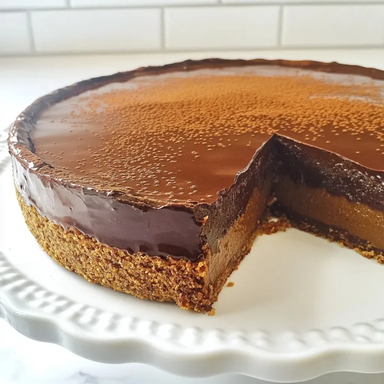 To make a Gluten-Free Chocolate Pumpkin Torte, you will need simple yet rich ingredients. This torte combines sweet pumpkin with dark chocolate for a decadent dessert. Here’s what you’ll need: - 1 cup pumpkin puree - 1 cup dark chocolate chips (dairy-free if needed) - 1/2 cup coconut sugar - 1/4 cup maple syrup - 3 large eggs - 1/2 cup almond flour - 1/4 cup cocoa powder (unsweetened) - 1 teaspoon vanilla extract - 1 teaspoon baking soda - 1/2 teaspoon sea salt - Optional: 1/4 teaspoon ground cinnamon for added warmth Using these ingredients, you create a moist and rich torte. The pumpkin puree gives it moisture and nutrition. The dark chocolate adds a deep, satisfying flavor. Coconut sugar and maple syrup keep it sweet and healthy. Almond flour provides a nice texture without gluten. If you want to make it even more special, add the optional cinnamon. It brings a warm spice that works well with chocolate and pumpkin. These ingredients come together to form a dessert that is both indulgent and guilt-free. {{ingredient_image_1}} - Preheat your oven to 350°F (175°C). Grease a 9-inch round cake pan. Line the bottom with parchment paper. - In a microwave-safe bowl, melt 1 cup of dark chocolate chips. Do this in 20-30 second bursts. Stir between each burst until smooth. Allow it to cool slightly. - In a large bowl, combine 1 cup of pumpkin puree, the melted chocolate, 1/2 cup of coconut sugar, 1/4 cup of maple syrup, and 1 teaspoon of vanilla extract. Mix until everything blends well. - Add 3 large eggs one at a time. Beat well after each egg. This will make the mixture light and fluffy. - In another bowl, whisk together 1/2 cup of almond flour, 1/4 cup of cocoa powder, 1 teaspoon of baking soda, and 1/2 teaspoon of sea salt. If you like, add 1/4 teaspoon of ground cinnamon for flavor. - Gradually fold the dry ingredients into the wet mixture. Mix gently until no dry spots remain. - Pour the batter into your prepared cake pan. Smooth the top with a spatula. - Bake for 25-30 minutes. Check doneness by inserting a toothpick in the center. It should come out mostly clean, with a few moist crumbs. - Let the torte cool in the pan for 10 minutes. Transfer it to a wire rack to cool completely. - Once cooled, you can dust it with cocoa powder or coconut flour for a nice look. - Ensure all ingredients are at room temperature. This step helps your batter mix evenly. Cold items can cause clumping, which leads to uneven baking. - How to test for doneness: Insert a toothpick in the center of the torte. If it comes out with some moist crumbs, your torte is ready. If it comes out wet, bake for a few more minutes. - Ideal toppings and garnishes: Serve slices with whipped coconut cream or a scoop of vanilla ice cream. You can also add chocolate shavings or a sprinkle of cinnamon for an elegant touch. - Pairing with beverages: A warm cup of chai or a rich espresso complements the flavors well. For a festive twist, try pairing it with spiced apple cider. - Common pitfalls and troubleshooting: Overmixing the batter can lead to a tough texture. Mix just until the dry ingredients disappear. If your torte sinks in the middle, it may be underbaked. Always check for doneness with a toothpick. Pro Tips Use Fresh Pumpkin Puree: For the best flavor, consider using freshly roasted pumpkin instead of canned puree. It adds a depth of taste and enhances the overall quality of your torte. Check Your Chocolate: Ensure your chocolate chips are dairy-free if you're making this torte vegan or dairy-free. Dark chocolate often contains milk, so read the labels carefully. Let It Cool Completely: Allow the torte to cool completely before slicing. This helps it set, making it easier to cut and ensuring a better texture. Experiment with Toppings: Try different toppings such as crushed nuts or a drizzle of caramel sauce for added texture and flavor. A sprinkle of sea salt can also enhance the chocolate richness. {{image_2}} You can easily change the flavor of your torte. Consider adding spices like nutmeg or ginger. These spices will give your dessert a warm, cozy feel. Just add a bit, like 1/4 teaspoon, and mix it in with the dry ingredients. You can also try different sweeteners. Instead of coconut sugar, use brown sugar or honey. Each sweetener will give a new taste to your torte. If you want a dairy-free option, use dairy-free dark chocolate. Many brands offer great options that taste just as rich. For nut-free choices, swap almond flour with oat flour or a seed flour. This keeps the torte safe for those with nut allergies. Both options will work well without changing the flavor much. You might want to adjust the recipe for a bigger crowd. To serve more, double the amount of all ingredients. This way, you can have enough for everyone. If you need less, cut the recipe in half. Just remember to use a smaller pan and bake for less time. This way, you’ll still get a nice and moist torte. Keep your gluten-free chocolate pumpkin torte fresh by storing it correctly. - In the fridge: Place slices in an airtight container. This keeps them moist and tasty. It will last about 3-4 days. - Freezing instructions: Wrap slices tightly in plastic wrap. Then, place them in a freezer bag. This helps the torte last up to 3 months. Thaw it in the fridge overnight before enjoying. When you want to enjoy your torte again, reheating is easy. - Best methods: The microwave works well for quick heating. Heat a slice for 15-20 seconds. If you prefer warmth without it getting dry, preheat your oven to 350°F. Place the torte on a baking sheet for about 5-10 minutes. Knowing how long your torte lasts helps reduce waste. - How long the torte lasts in storage: In the fridge, it stays good for 3-4 days. When frozen, it keeps well for about 3 months. Always check for any signs of spoilage before eating. Yes, you can. Here are some alternatives to pumpkin puree: - Sweet potato puree - Butternut squash puree - Mashed bananas All of these options can give a nice flavor and texture. Make sure they are cooked and smooth for the best results. You have several options for increasing sweetness: - Add more coconut sugar. - Use honey or agave syrup. - Mix in a few extra dark chocolate chips. These choices will help you adjust the sweetness to your taste. Just remember to balance the flavors so it stays delicious. Yes, this torte can be made in advance. Here are some tips for preparing in advance: - Bake the torte and let it cool completely. - Wrap it tightly in plastic wrap. - Store it in the fridge for up to three days. You can also freeze it for longer storage. Just thaw it overnight before serving. This makes it a great make-ahead treat for gatherings! This pumpkin chocolate torte combines rich flavors and simple steps. We covered all ingredients, from pumpkin puree to chocolate chips. I shared tips to ensure your baking goes smoothly and offered variations for different diets and flavors. You can store leftovers easily and enjoy them later. Baking this torte is fun and rewarding. I hope you feel confident to try it yourself! Enjoy this delicious treat and share it with those you love. Happy baking!