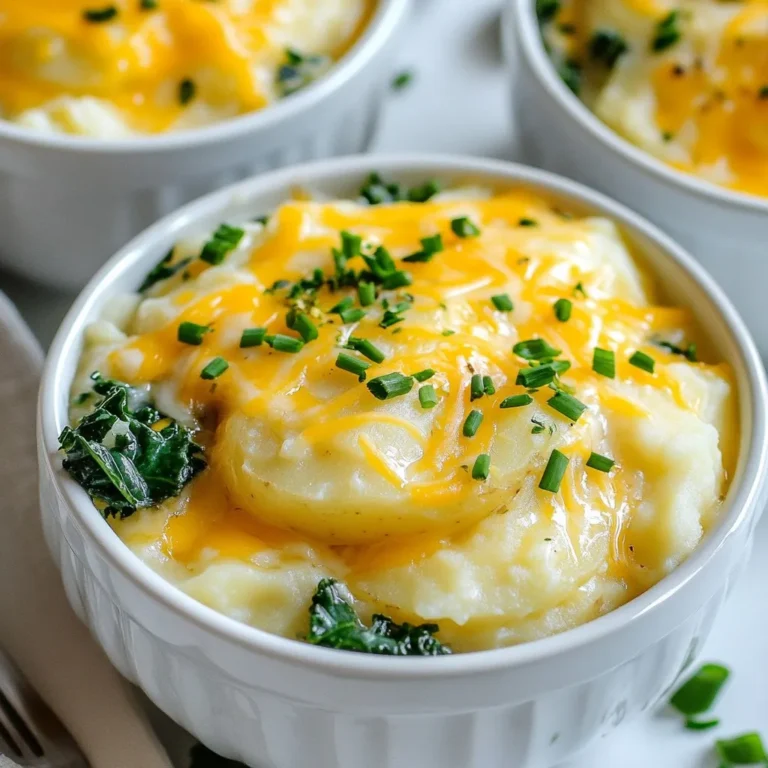 - 4 large russet potatoes, peeled and diced - 1 medium onion, chopped - 3 cloves garlic, minced - 4 cups vegetable broth - 1 cup heavy cream or coconut milk - 1 cup cheddar cheese, shredded - 1 cup fresh kale, chopped (optional) You need hearty russet potatoes for this soup. They give the best texture. Onions and garlic add a nice depth of flavor. Use vegetable broth to keep it light. Heavy cream makes it rich, while coconut milk offers a dairy-free twist. Shredded cheddar cheese brings a comforting taste, and kale adds a fresh touch. - 1 teaspoon dried thyme - 1 teaspoon paprika - Salt and pepper to taste Dried thyme gives the soup a warm, earthy flavor. Paprika adds a slight smokiness. Season with salt and pepper to bring all the flavors together. Taste as you go to find the right balance. - Fresh chives, chopped - Additional cheese Garnishing is key for presentation. Fresh chives add a pop of color and a mild onion flavor. Extra cheese on top? Yes, please! It makes each bowl look inviting and delicious. {{ingredient_image_1}} 1. Peeling and dicing potatoes: Start with your russet potatoes. Use a peeler to remove the skin. Cut them into small cubes. Aim for even sizes to ensure they cook well. 2. Chopping onion: Take your medium onion. Slice it in half, then chop it into small pieces. The onion adds sweetness and depth to the soup. 3. Mincing garlic: Grab three cloves of garlic. Smash them slightly with a knife. This will help release their flavor. Chop them finely to add a strong, savory element. 1. Combining ingredients in the crockpot: In your crockpot, combine the diced potatoes, chopped onion, and minced garlic. Pour in four cups of vegetable broth. Stir everything well to mix. 2. Cooking times for low and high settings: Cover your crockpot. Cook on low for 6-8 hours or on high for 3-4 hours. You want the potatoes tender enough to mash. 1. Mashing potatoes for desired texture: Once the cooking time is up, take a potato masher. Mash some of the potatoes in the soup. This will create a creamy texture while leaving some chunks for bite. 2. Adding heavy cream and cheese: Stir in one cup of heavy cream or coconut milk. Then, add one cup of shredded cheddar cheese. This makes the soup rich and creamy. 3. Final cooking time after adding kale: If you want to add kale, toss in one cup now. Let the soup cook on low for another 15-30 minutes. This will warm it through and melt the cheese. To boost the flavor of your soup, consider adding fresh herbs like rosemary or parsley. They add a bright taste that complements the creamy base. You can also try a pinch of garlic powder for more depth. Using homemade broth makes a big difference. It's richer and has fewer additives than store-bought. If you opt for store-bought, choose a low-sodium version. This allows you to control the salt level in your soup. If you want a thicker soup, mash more potatoes. This gives your soup a creamy texture without adding more ingredients. You can also reduce the broth by cooking it longer. For a dairy-free option, use coconut milk instead of heavy cream. This keeps your soup rich and creamy while being kind to your tummy. You can also add more potatoes to help thicken the soup naturally. Mashing some potatoes is key for a nice texture. It creates a creamy base while leaving other pieces chunky. This gives the soup a great mouthfeel. Also, adjust cooking times based on potato size. Larger chunks take longer to cook. If you're short on time, cut your potatoes smaller for a faster meal. This way, they will cook evenly in the crockpot. Pro Tips Use Fresh Ingredients: Fresh potatoes and vegetables will enhance the flavor of your soup, making it more vibrant and delicious. Cheese Variations: Experiment with different types of cheese such as Gruyere or pepper jack for added depth and flavor. Texture Matters: For a creamier texture, blend part of the soup with an immersion blender before adding the cream and cheese. Season to Taste: Always taste your soup before serving and adjust the seasonings, as the flavors develop during cooking. {{image_2}} You can switch up the cheese for a new taste. Try gouda or pepper jack for a fun twist. Mixing in other veggies can also add flavor and nutrients. Think about carrots or corn for sweetness and color. If you're dairy-free, use coconut milk instead of heavy cream. It makes the soup rich and creamy. For gluten-free options, ensure your broth and any added ingredients are gluten-free. This way, everyone can enjoy a warm bowl. Spices can really change the soup. Adding cumin or chili powder brings a nice kick. You can also toss in protein sources like cooked bacon or shredded chicken. This makes the soup heartier and more filling. To keep your potato soup fresh, cool it first. Then, pour it into an airtight container. Store the soup in the fridge for up to four days. If you want to save it longer, freeze it! Make sure to use a freezer-safe container. Freeze the soup for up to three months. Just remember to leave some space for expansion. You can reheat your soup in two ways: microwave or stovetop. For the microwave, pour the soup into a safe bowl. Heat it for about 2-3 minutes. Stir halfway through to warm it evenly. If you use the stovetop, pour the soup into a pot. Heat it over medium heat, stirring often, until it’s hot. This method can take about 5-10 minutes. In the fridge, your soup lasts about four days. If you freeze it, the shelf life extends to three months. After that, it may lose flavor and texture. Always check for any off smells or changes in color before eating. Enjoy your warm bowl of comfort! Yes, you can use other potatoes. Each type has a unique taste and texture. Here are some options: - Yukon Gold: These potatoes are creamy and buttery. They add a rich flavor to your soup. - Red Potatoes: They hold their shape well, giving a nice texture to the soup. - Fingerling Potatoes: These small potatoes add a fun twist. Their skin adds a bit of chew. Using different potatoes can change the soup's taste. Experiment to find your favorite! To add some heat to your soup, try these tips: - Red Pepper Flakes: Start with a pinch. You can adjust based on your spice level. - Hot Sauce: Stir in a few drops. It adds flavor and heat at the same time. - Jalapeños: Dice fresh jalapeños and mix them in during cooking. They bring a fresh spice. - Chipotle Powder: This adds a smoky flavor. A small amount can pack a punch. Feel free to mix and match these ideas to create your perfect spicy soup! Yes, you can make this soup ahead of time. Here are some tips: - Meal Prepping: Prepare the soup, then cool it before storing. It keeps well in the fridge for 3-4 days. - Freezing: You can freeze the soup for up to 3 months. Cool it completely, then store it in airtight containers. - Reheating: When ready to eat, thaw it in the fridge overnight. Heat it on the stove or in the microwave until hot. Making this soup in advance saves time. Enjoy the comfort of a warm bowl whenever you like! This blog post covers a simple and tasty potato soup recipe. It walks through the key ingredients, including potatoes, onion, and spices. I shared steps to prepare and cook the soup in a crockpot. I also included tips for flavor and variations for diets. In the end, you can enjoy this warm and comforting dish. Feel free to adjust it to your taste and needs. Happy cooking!