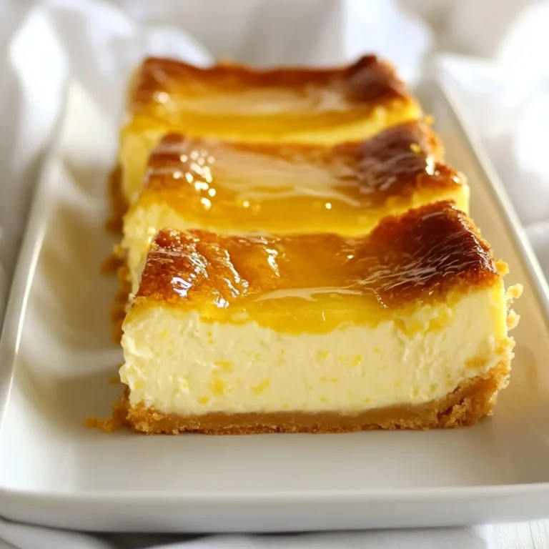 - 2 cups cream cheese, softened - 1 cup granulated sugar - 1 teaspoon vanilla extract - 1/2 teaspoon salt To make a great Basque cheesecake, start with these main ingredients. Cream cheese gives it that rich, creamy texture. Sugar adds sweetness, while vanilla and salt balance the flavors perfectly. - 3 large eggs - 1 1/4 cups heavy cream - 1/4 cup all-purpose flour - Zest of 1 lemon Now, let’s add some extra magic! Eggs help the cheesecake set. Heavy cream makes it extra rich and smooth. Flour gives it structure, and lemon zest brightens the flavor. Each part plays a key role in creating a delicious dessert. - Fresh berries - Drizzle of honey - Mint leaves for decoration Garnishes can take your cheesecake to the next level. Fresh berries add color and a fruity burst. A drizzle of honey gives a touch of sweetness. Finally, mint leaves add a fresh look. These options make your dessert look as good as it tastes! {{ingredient_image_1}} - Preheat the oven to 400°F (200°C). - Line a 9x5 inch loaf pan with parchment paper. Start by prepping your pan. Preheating the oven is key. A hot oven helps the cheesecake rise and set. The parchment paper makes it easy to lift the cheesecake later. Make sure to leave some overhang. This helps with easy removal. - Beat the cream cheese until smooth. - Gradually add sugar, vanilla, and salt. - Incorporate eggs one at a time. Next, let's mix the batter. Use an electric mixer to beat the cream cheese. You want it to be smooth and creamy. This takes about two minutes. Slowly add the sugar, vanilla, and salt. Keep mixing until it blends well. Then, add the eggs one at a time. Mix each egg fully before adding the next. - Mix in heavy cream. - Sift in flour and lemon zest. - Pour batter into prepared loaf pan. Now, it's time to finalize the batter. Pour in the heavy cream and mix well. This adds richness and creaminess. Sift in the flour and lemon zest. Gently fold these in until just combined. Be careful not to overmix, as this can change the texture. Finally, pour the batter into your prepared loaf pan. Smooth the top with a spatula for a nice finish. - Monitoring oven temperature: Always check your oven temp with an oven thermometer. Ovens can be off by quite a bit. Set it at 400°F (200°C) for the best results. - Tips for achieving the perfect golden top: Bake until the top turns a deep, golden brown. This color means it's done. The edges should be firm, but the center must still jiggle a bit. - Overmixing the batter: Mix just until combined. If you mix too much, your cheesecake may turn out dense. You want it light and airy. - Ensuring the center remains jiggly: When you pull it from the oven, the center should wobble slightly. This means it will set perfectly as it cools. - Importance of gradual cooling in the oven: Letting the cheesecake cool in the oven prevents cracks. Turn off the heat and leave it inside for one hour. - Recommended chilling time before serving: Chill the cheesecake in the fridge for at least four hours. Overnight is best for full flavor and texture. Pro Tips Room Temperature Ingredients: Ensure your cream cheese and eggs are at room temperature for a smoother batter and better incorporation. Don’t Overmix: Gently fold in the flour and lemon zest to avoid a dense cheesecake. Overmixing can introduce too much air. Cooling Gradually: Leaving the cheesecake in the oven after baking helps prevent cracking by allowing it to cool slowly. Chill for Flavor: Refrigerate the cheesecake for at least 4 hours or overnight for the best flavor and texture. {{image_2}} You can switch up the zest in your cheesecake. Lemon zest gives a fresh taste. But you might try orange or lime zest for a new flavor. Each citrus adds its own twist. You can also mix in chocolate or caramel swirls. These additions bring richness and a fun texture. Just fold in the swirls right before baking. This way, you keep the creamy cheesecake base intact. If you need a gluten-free option, use gluten-free flour. This keeps the cake just as creamy. You won't lose any flavor! For a vegan version, try plant-based cream cheese. It works well and still tastes great. You can also use flax eggs instead of regular eggs. Just mix one tablespoon of ground flaxseed with three tablespoons of water. Let it sit until it thickens. This provides the binding you need for your cheesecake. Pair slices of cheesecake with tasty sauces. A berry sauce or chocolate drizzle adds sweetness. You can also sprinkle fresh berries on top for color and flavor. For special events, get creative with presentation. Serve slices on a rustic wooden board. Add a few mint leaves for a pop of green. This makes your dessert look fancy and inviting. To keep your loaf pan Basque cheesecake fresh, refrigerate it right away. Once cooled, cover it with plastic wrap. This helps keep it moist. Enjoy the cheesecake within three to four days for the best taste and texture. If you want to save some for later, freezing works well. First, let the cheesecake cool completely in the fridge. Then, wrap it tightly in plastic wrap. You can also use aluminum foil for extra protection. Place it in an airtight container or a freezer bag. This keeps out air and prevents freezer burn. To thaw, move it to the fridge overnight. This way, you’ll keep its creamy texture and rich flavor. In the fridge, the cheesecake lasts about four to five days. After that, its taste and texture may change. Signs of spoilage include a sour smell or a change in color. If you see any mold, it’s best to throw it away. Always trust your senses when it comes to food safety! A Basque cheesecake is a unique dessert. It comes from the Basque region of Spain. This cheesecake has a rich and creamy texture. It is different because it has a dark, burnt top. The inside is soft and smooth, while the outside is caramelized. This contrast makes it special. Unlike traditional cheesecakes, it does not have a crust. Instead, the batter forms a crust while baking. The flavor is rich, with hints of vanilla and lemon zest. This dessert is perfect for any occasion. Yes, you can use different pan sizes. However, this can change the baking time. A smaller pan may need a longer bake time. A larger pan may cook faster. If you change the size, keep a close eye on it. Check for the golden top and jiggly center. You want the cheesecake to bake evenly. If using a different size, adjust the time based on how thick the batter is in the pan. To avoid cracks, follow these tips. First, mix the batter gently. Overmixing can add too much air. Next, bake at the right temperature. A too-hot oven can cause cracks. After baking, let the cheesecake cool slowly in the oven. Turn off the heat and keep the door shut for an hour. This helps the cheesecake settle. Finally, chill it in the fridge for at least four hours. A gradual cooling process makes a smooth top. In this blog post, we explored how to make a Basque cheesecake with simple ingredients. You learned about the main components, from cream cheese to sugar and eggs. I shared step-by-step instructions for mixing and baking, along with key tips to avoid mistakes. Variations and storage advice help you customize and keep your cheesecake fresh. Making this dessert can be easy and fun. Enjoy experimenting with flavors and sharing your delicious results!