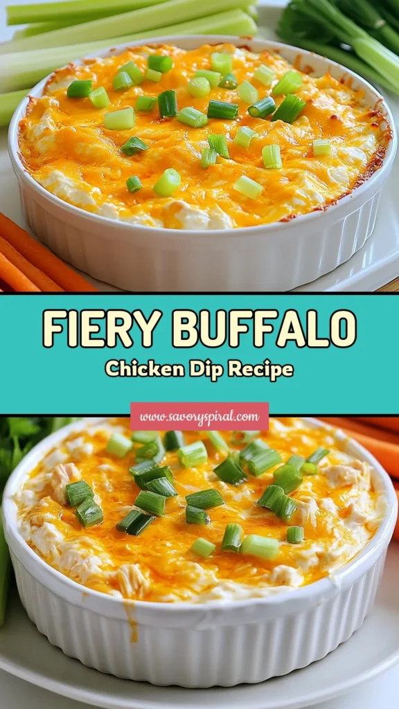 Looking for a delicious and guilt-free appetizer? Try this Healthy Buffalo Chicken Dip! Packed with flavor and made with shredded chicken, Greek yogurt, and low-fat cream cheese, this easy buffalo chicken dip is perfect for parties or game day. With just a few simple ingredients, you can whip up a spicy dip everyone will love. Enjoy it with fresh veggies for a nutritious touch. Don't miss out—save this baked buffalo chicken dip recipe! #HealthyBuffaloChickenDip #SpicyDipRecipes #LowFatBuffaloDip #EasyBuffaloChickenDip