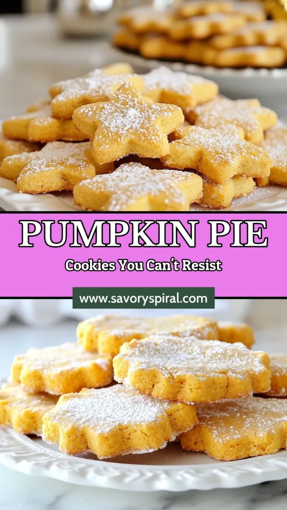 Indulge in the flavors of fall with these delicious pumpkin pie shortbread cookies! Perfect for cozy gatherings, this easy pumpkin dessert combines the warmth of spiced shortbread with creamy pumpkin puree. This pumpkin cookies recipe is ideal for your next potluck or holiday celebration. Enjoy the melt-in-your-mouth goodness and impress your friends! Save this recipe for a delightful fall treat. #PumpkinCookies #FallDessert #EasyPumpkinDessert #SpicedShortbreadCookies