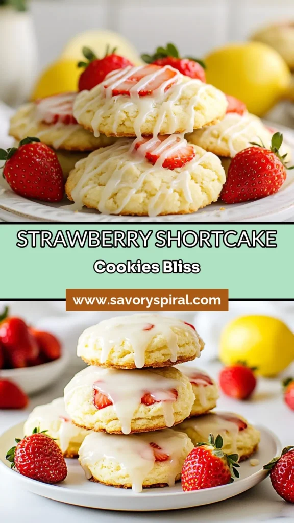 Looking for a delicious summer dessert? Try these strawberry shortcake cookies that are bursting with flavor! This easy cookie recipe combines fresh strawberries and a delightful glaze for a perfect treat. Ideal for any occasion, these glazed strawberry cookies are sure to impress. Make your summer sweeter with this strawberry cookies recipe! Click to get the full recipe and enjoy baking today! #StrawberryShortcakeCookies #EasyCookieRecipes #SummerDessertCookies #GlazedStrawberryCookies